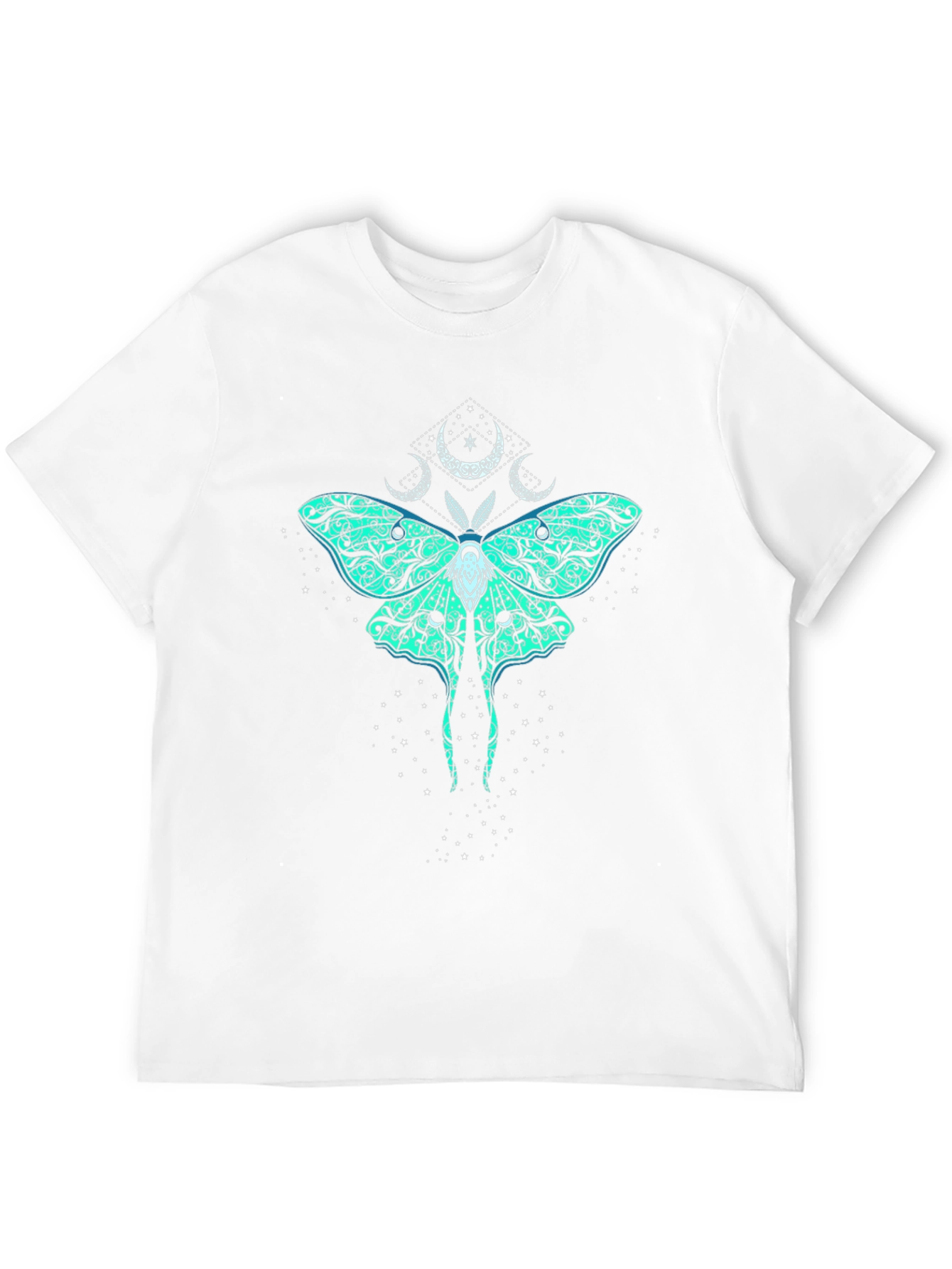 Mystic Moth Graphic Tee - Black Cotton T-Shirt