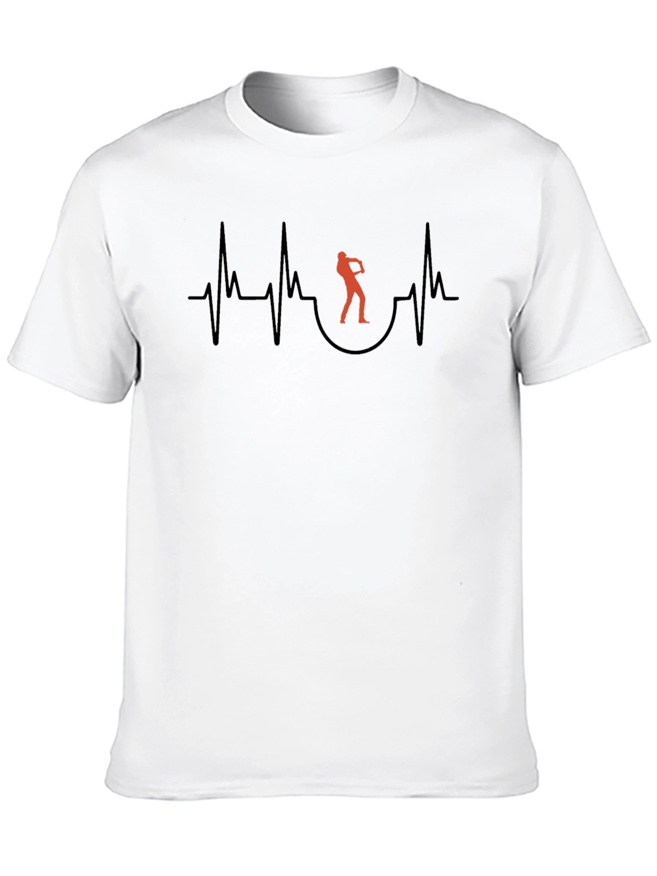 Golf Heartbeat T-Shirt | Novelty Golfer Tee