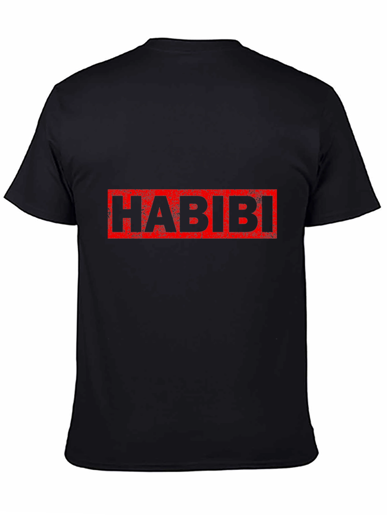 Habibi Graphic Tee - Trendy Unisex Black T-Shirt