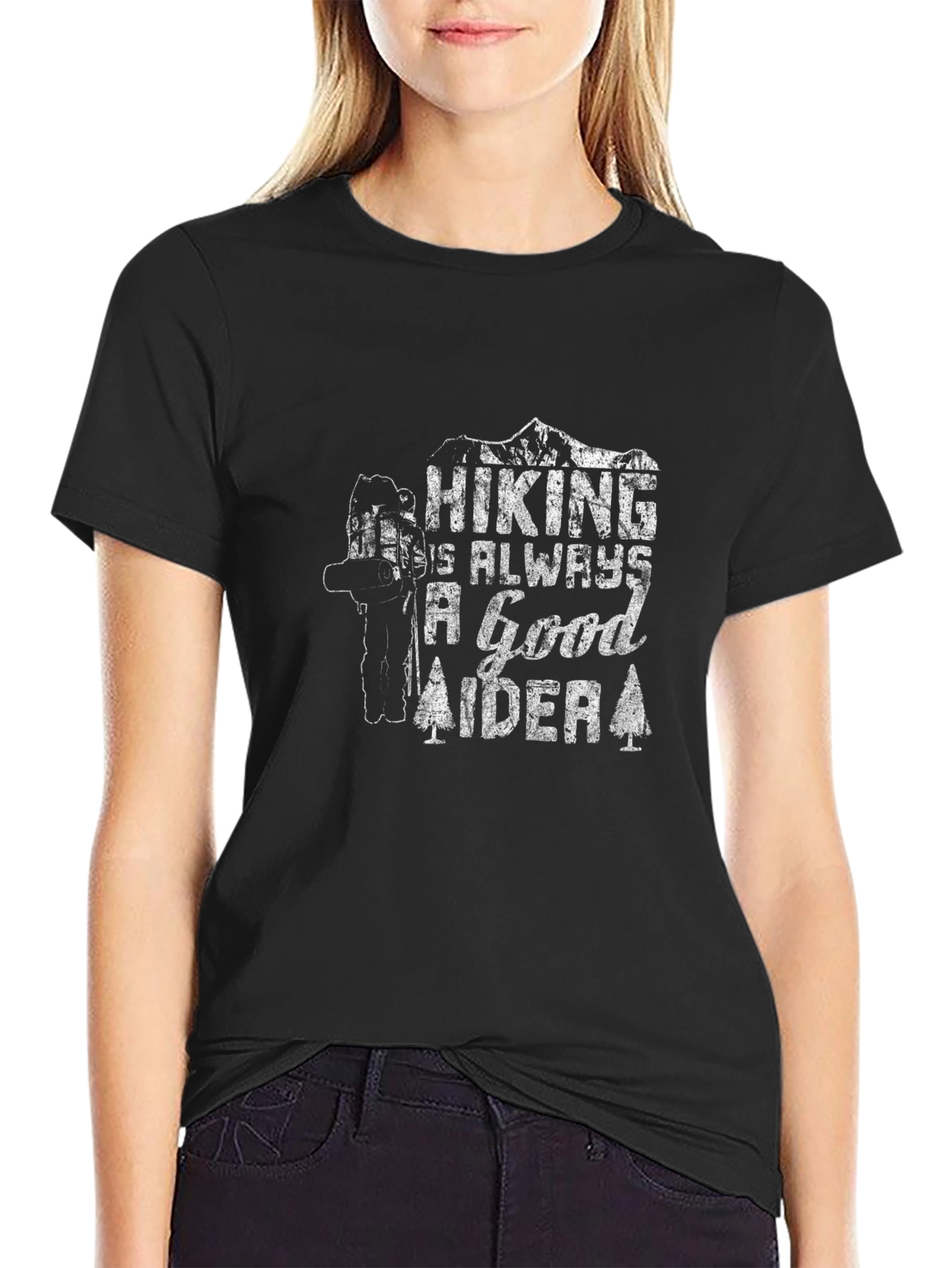 Hiking is Always a Good Aider Graphic T-Shirt