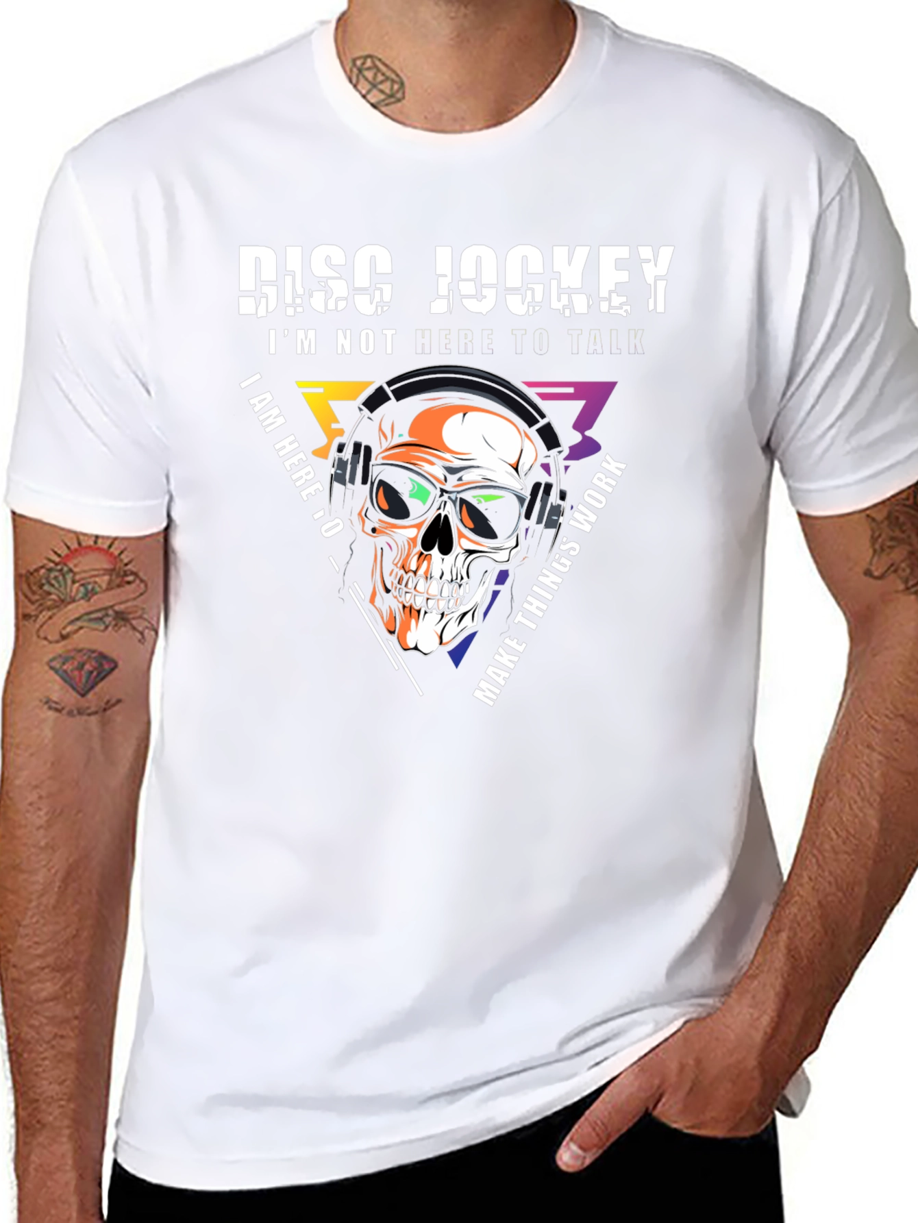 DJ Skull Graphic T-Shirt - Music Lover Tee