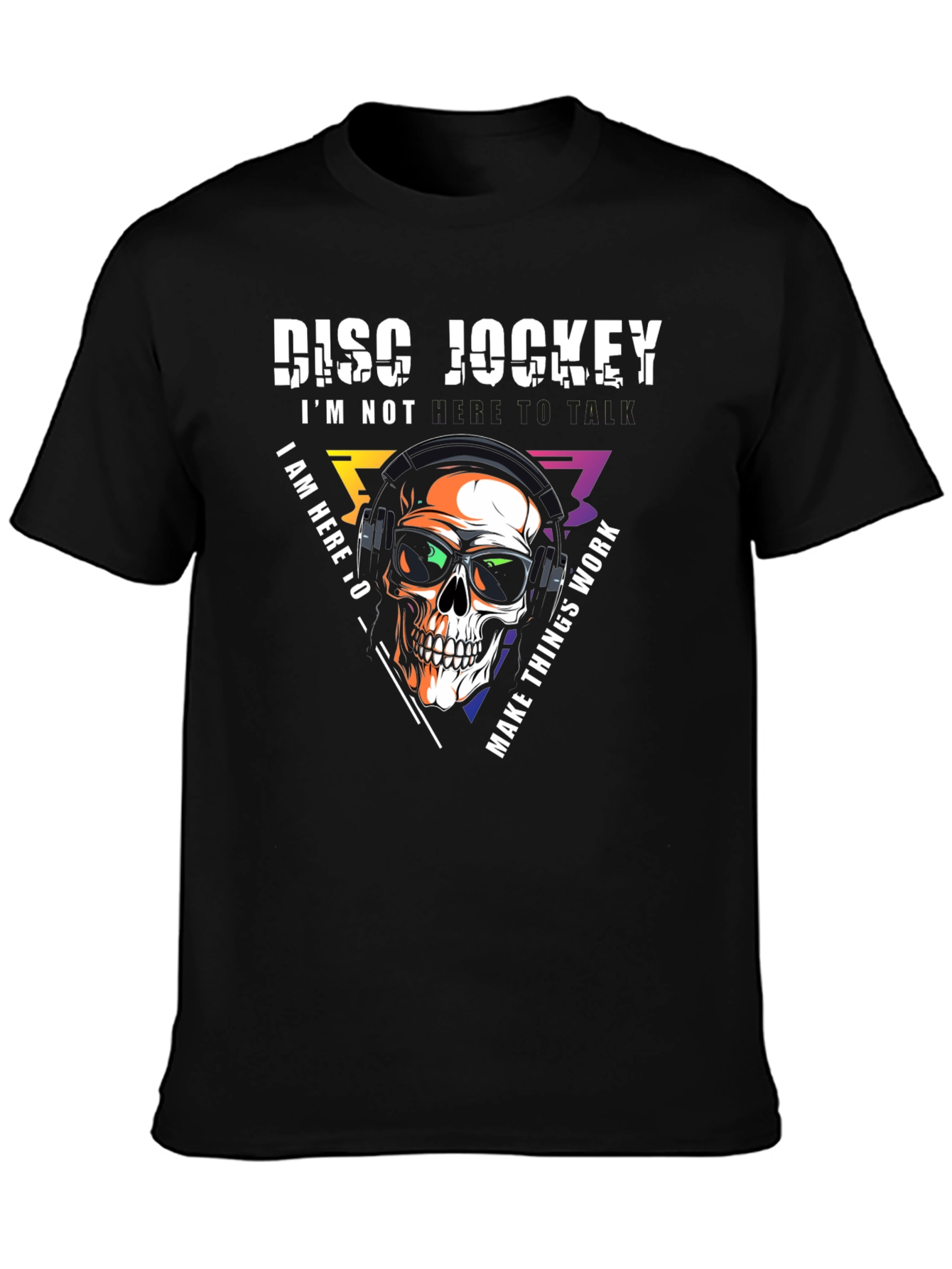 DJ Skull Graphic T-Shirt - Music Lover Tee