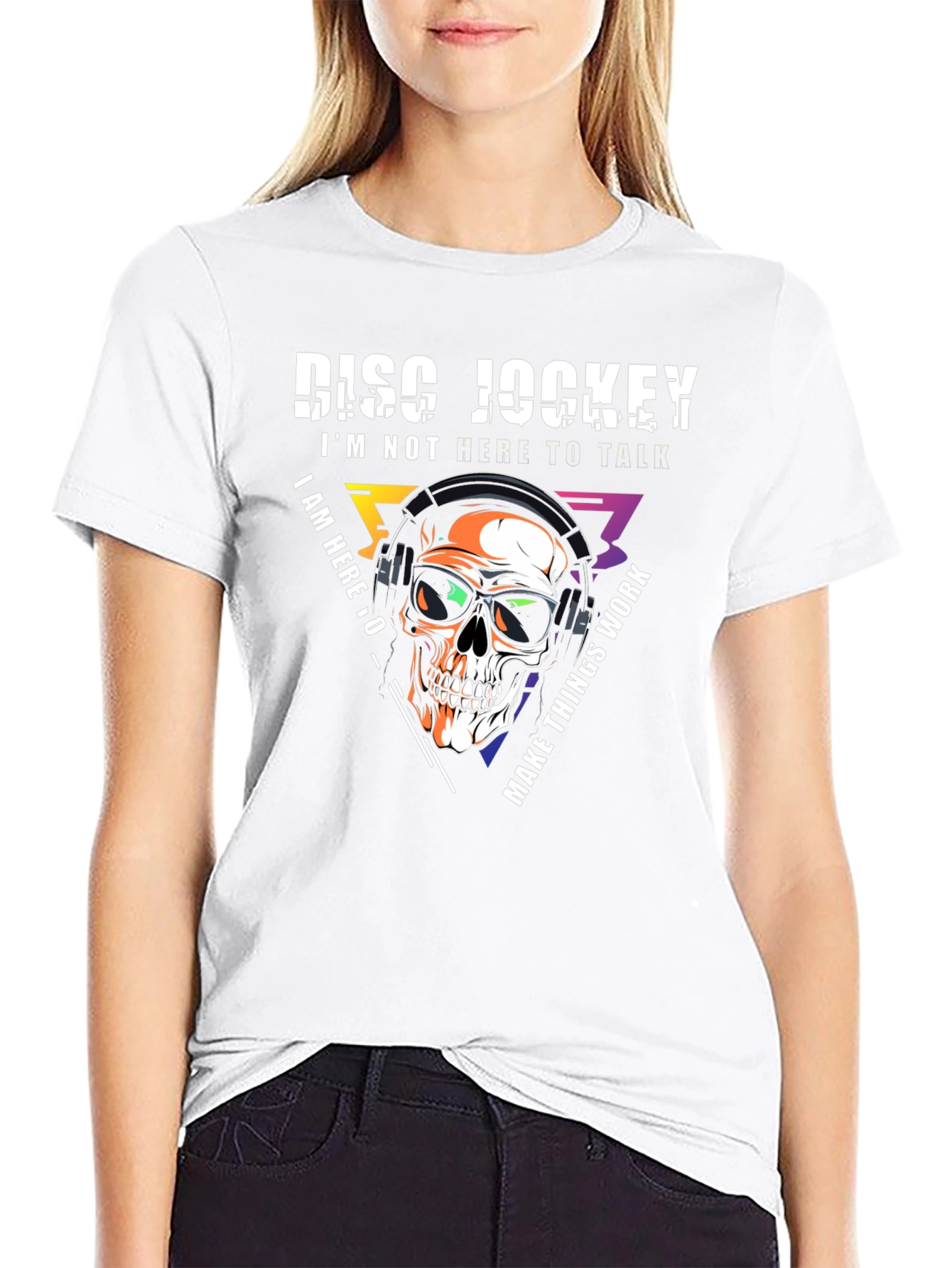 DJ Skull Graphic T-Shirt - Music Lover Tee