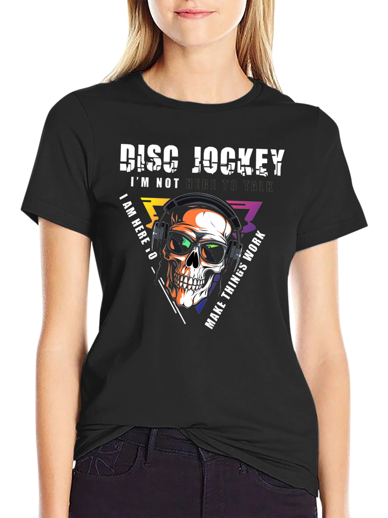 DJ Skull Graphic T-Shirt - Music Lover Tee