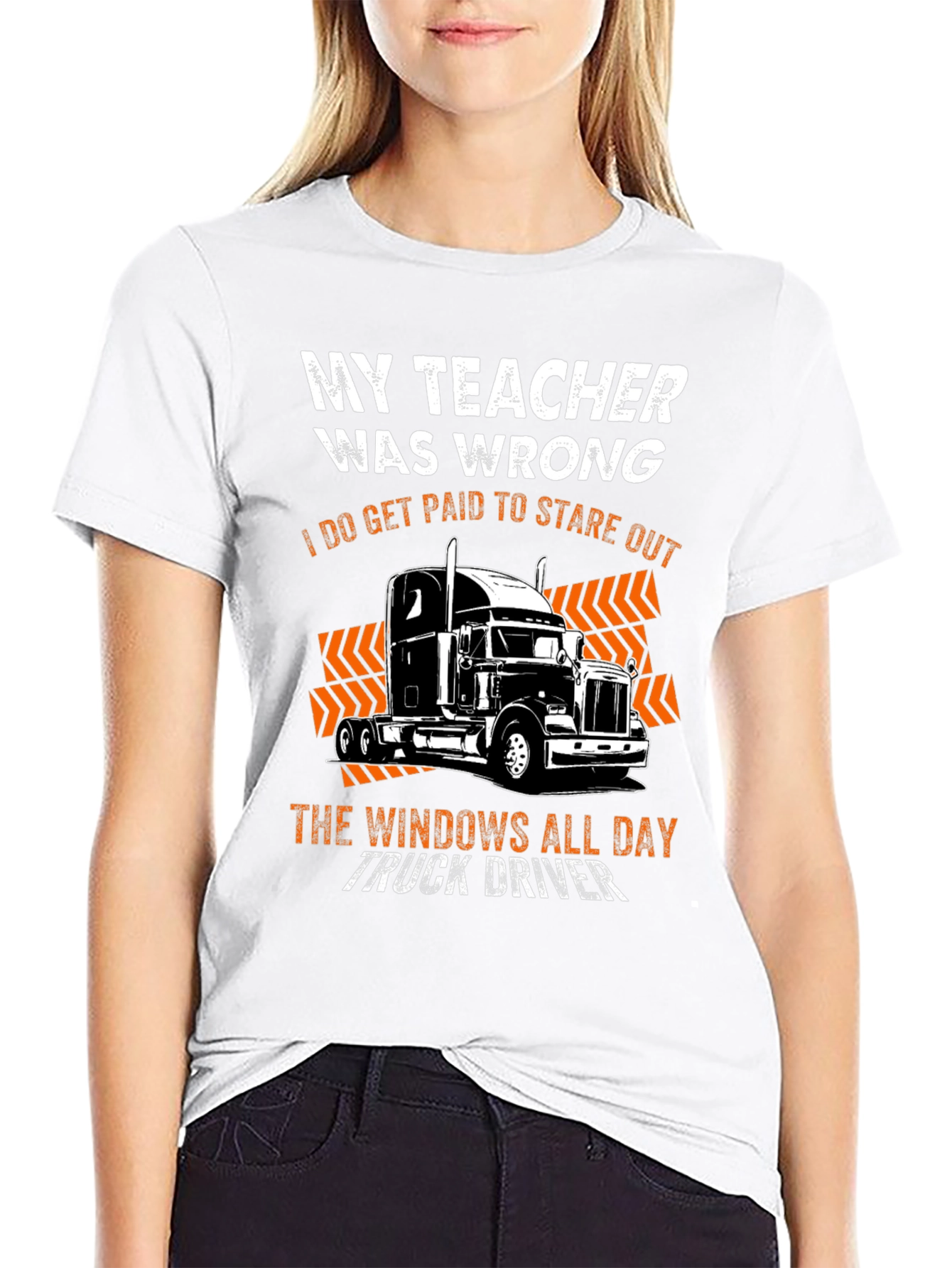My Teacher Was Wrong Trucker T-Shirt