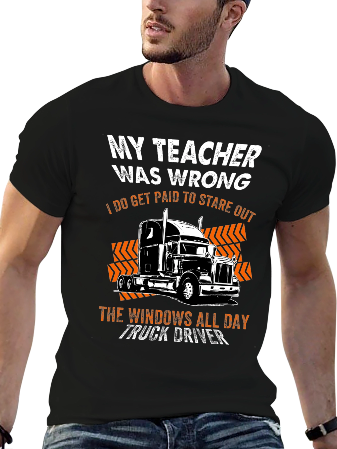 My Teacher Was Wrong Trucker T-Shirt