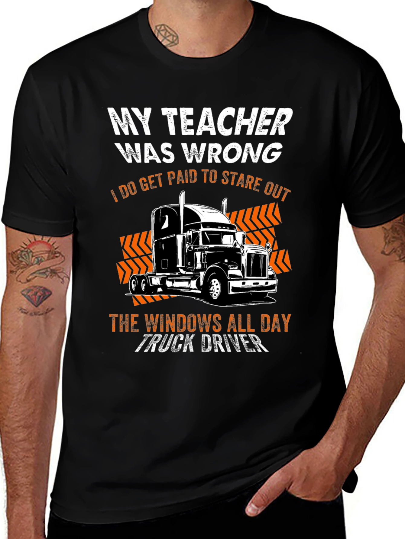 My Teacher Was Wrong Trucker T-Shirt