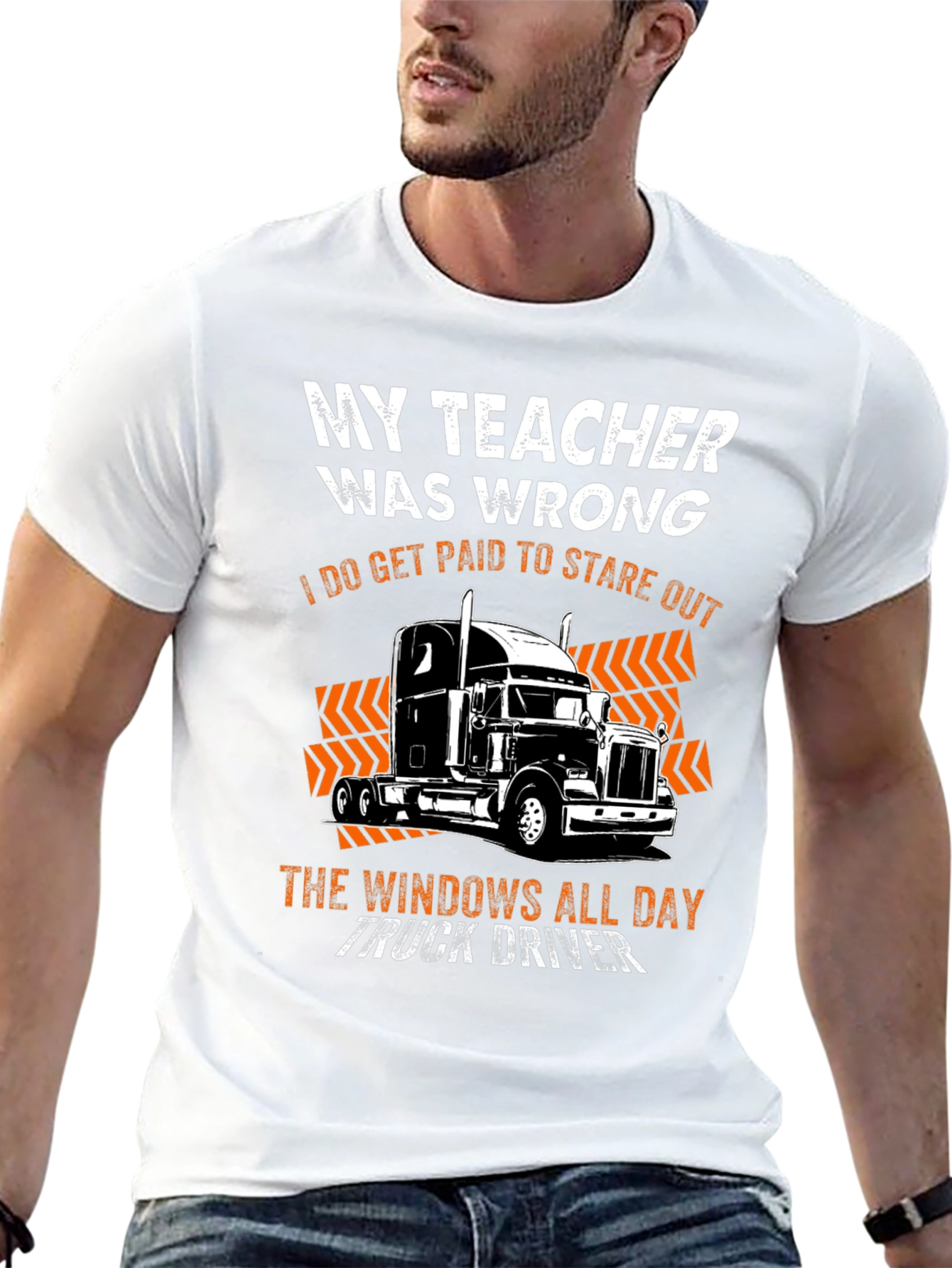 My Teacher Was Wrong Trucker T-Shirt