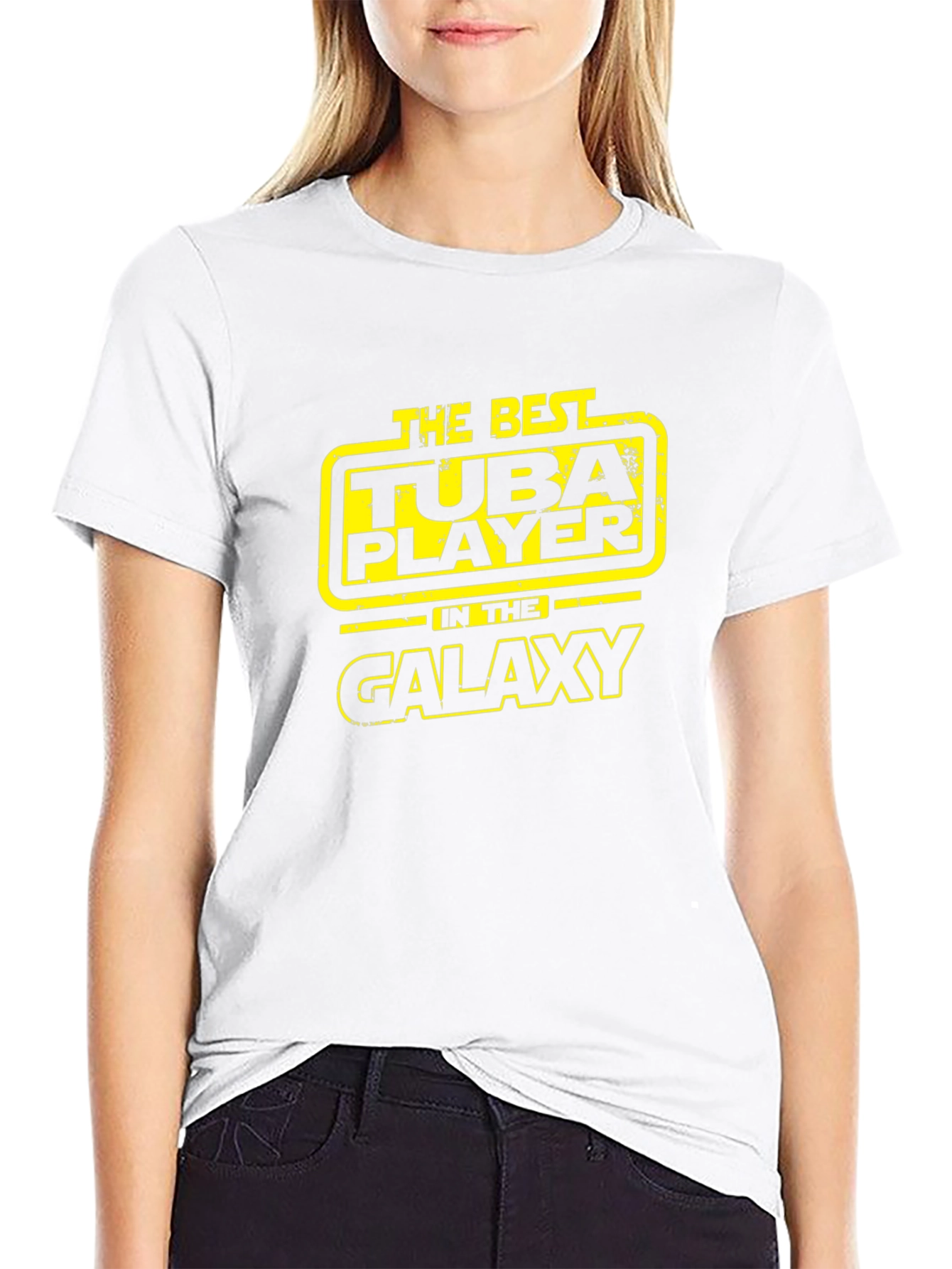 Best Tuba Player Galaxy Black T-Shirt