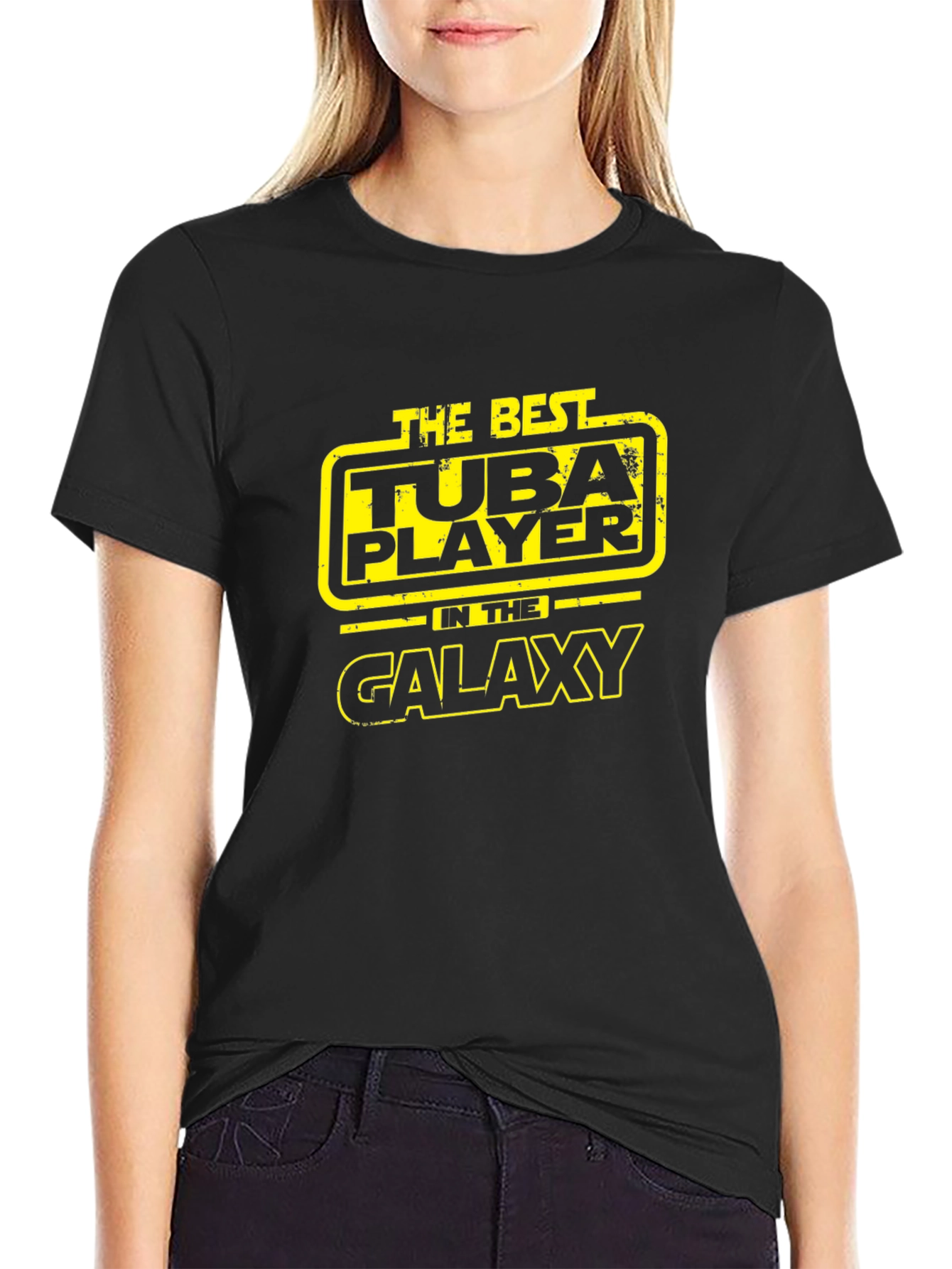 Best Tuba Player Galaxy Black T-Shirt