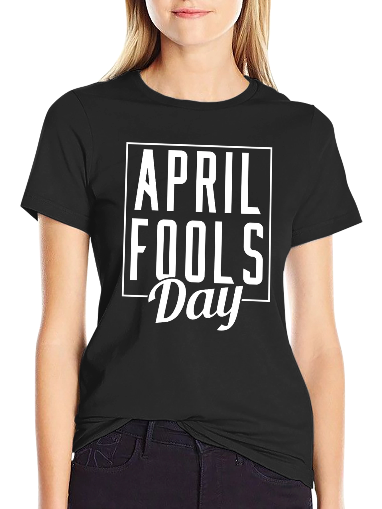 April Fools Day Black T-Shirt