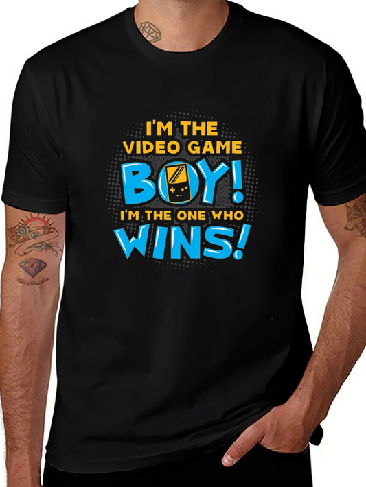 Video Game Boy T-Shirt - Im The One Who Wins!