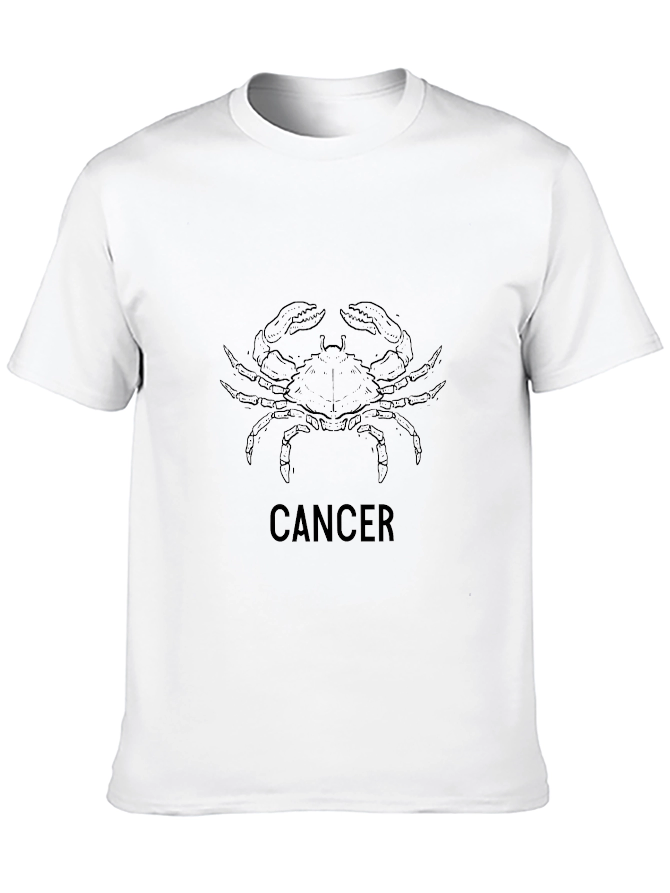 Cancer Zodiac Black Graphic Tee