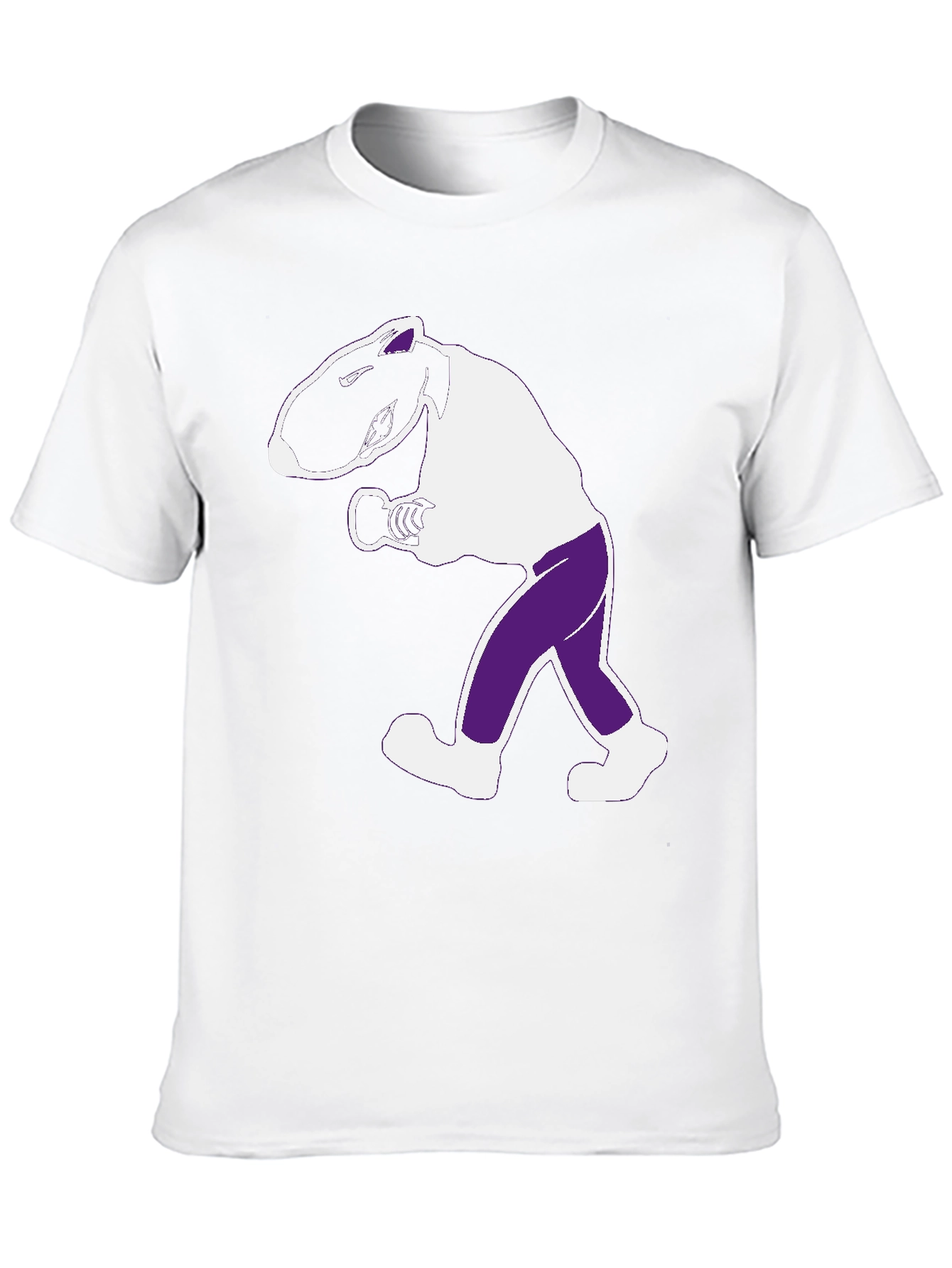 Funny Cartoon Animal Graphic Tee - Black