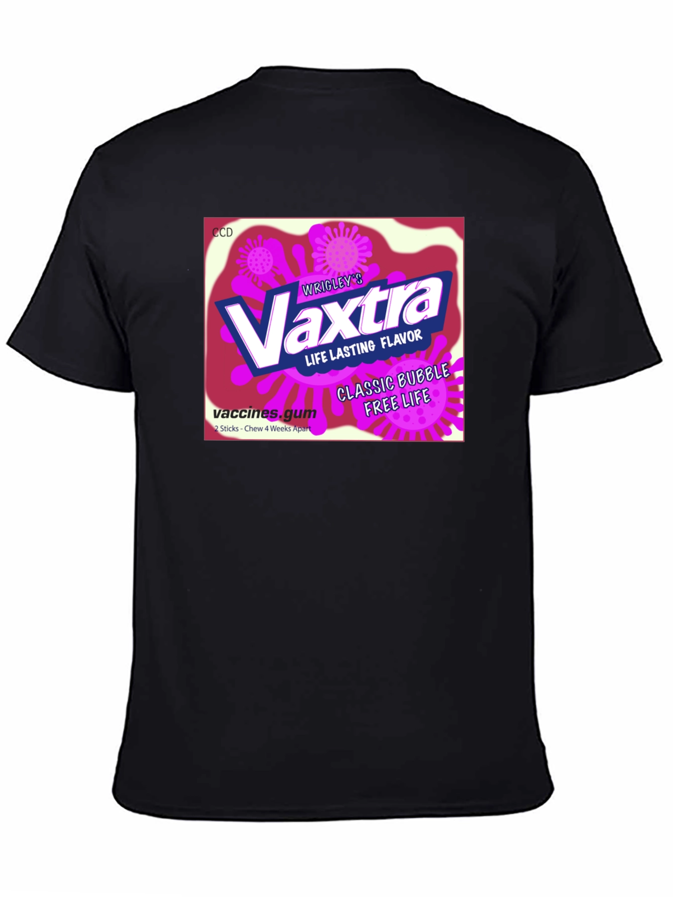 Vaxtra Gum T-Shirt - Funny Vaccine Design