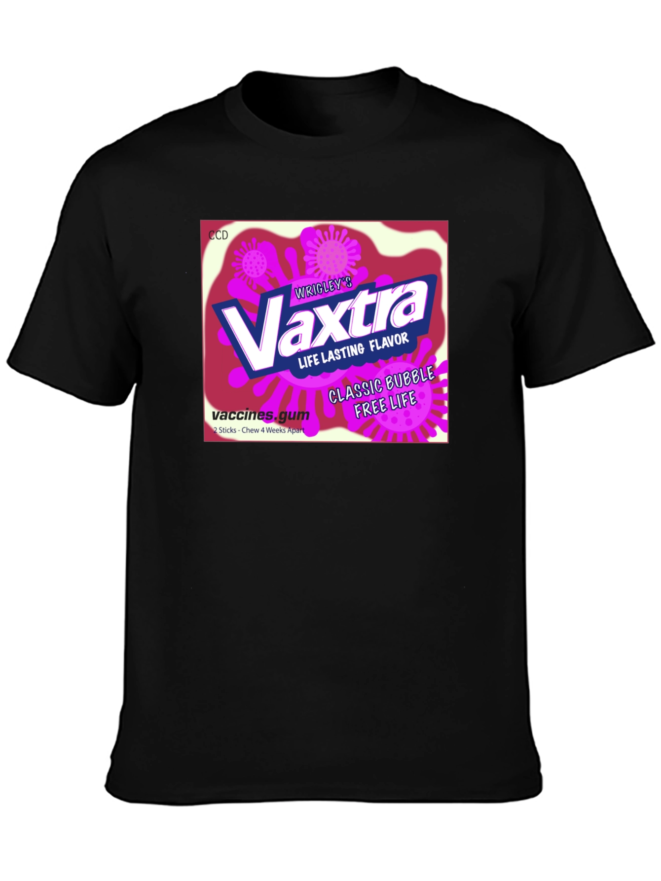 Vaxtra Gum T-Shirt - Funny Vaccine Design