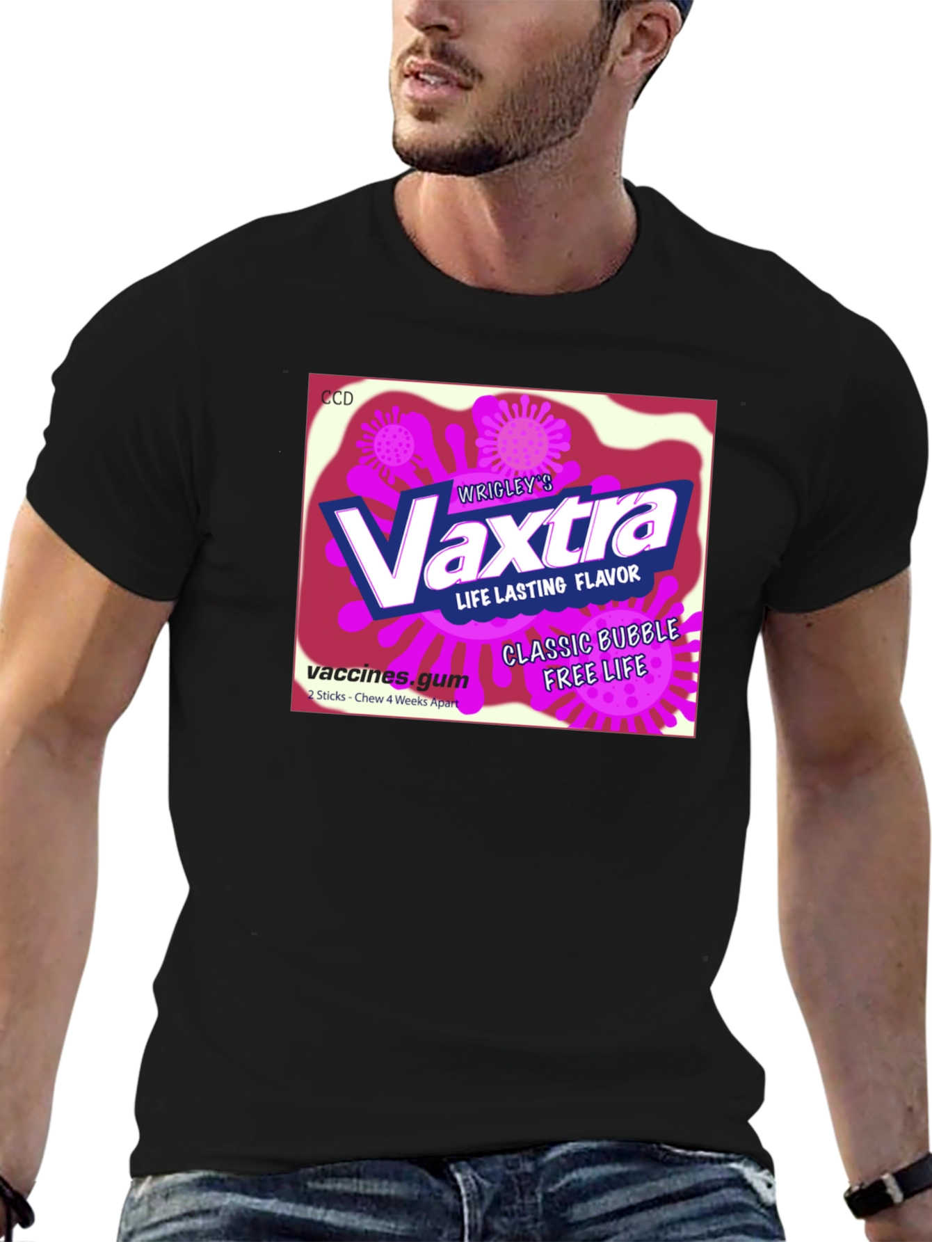 Vaxtra Gum T-Shirt - Funny Vaccine Design