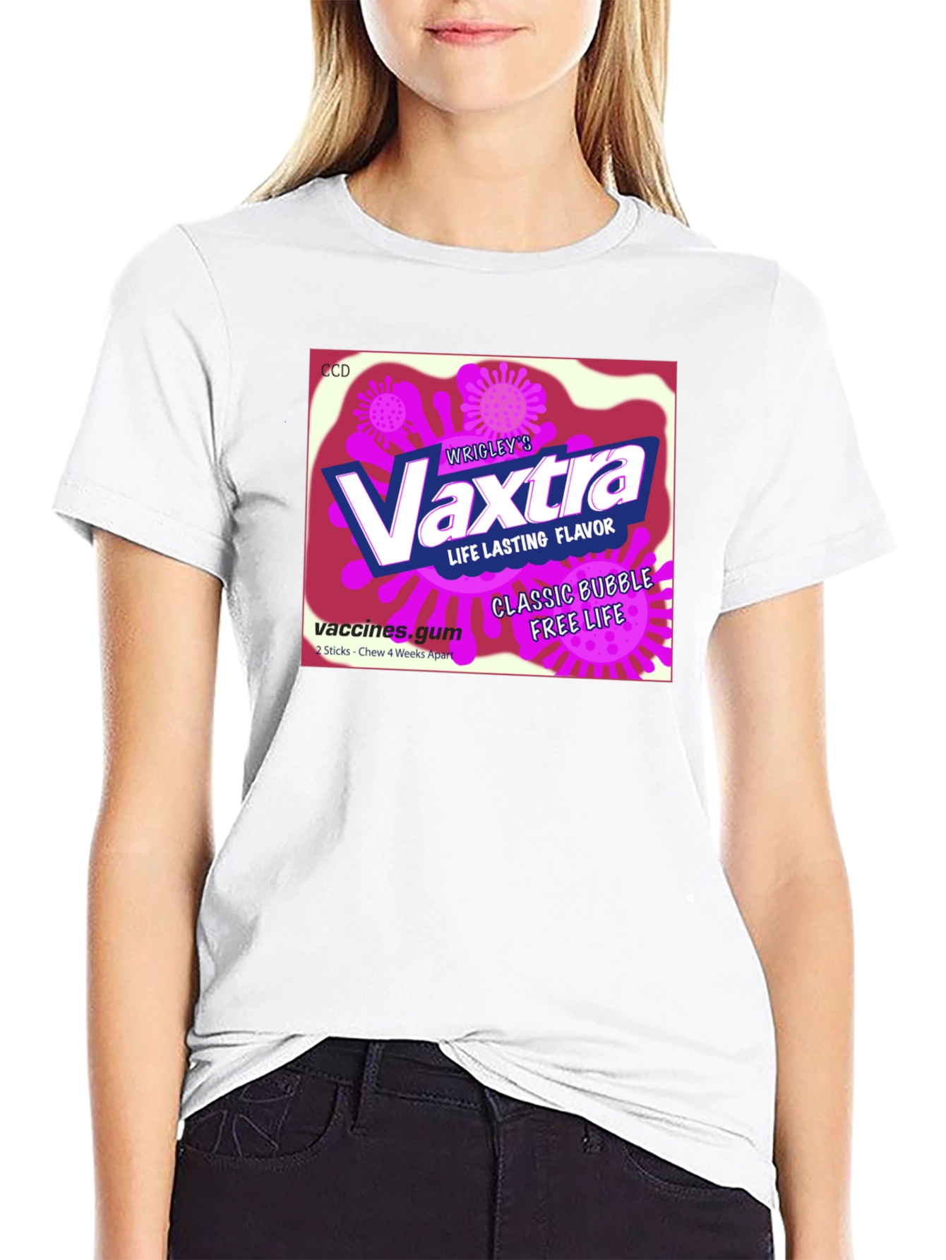 Vaxtra Gum T-Shirt - Funny Vaccine Design