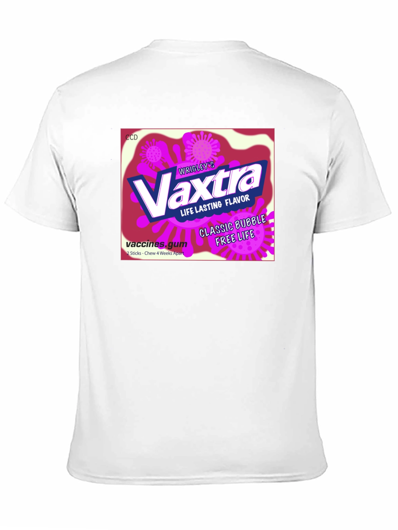 Vaxtra Gum T-Shirt - Funny Vaccine Design
