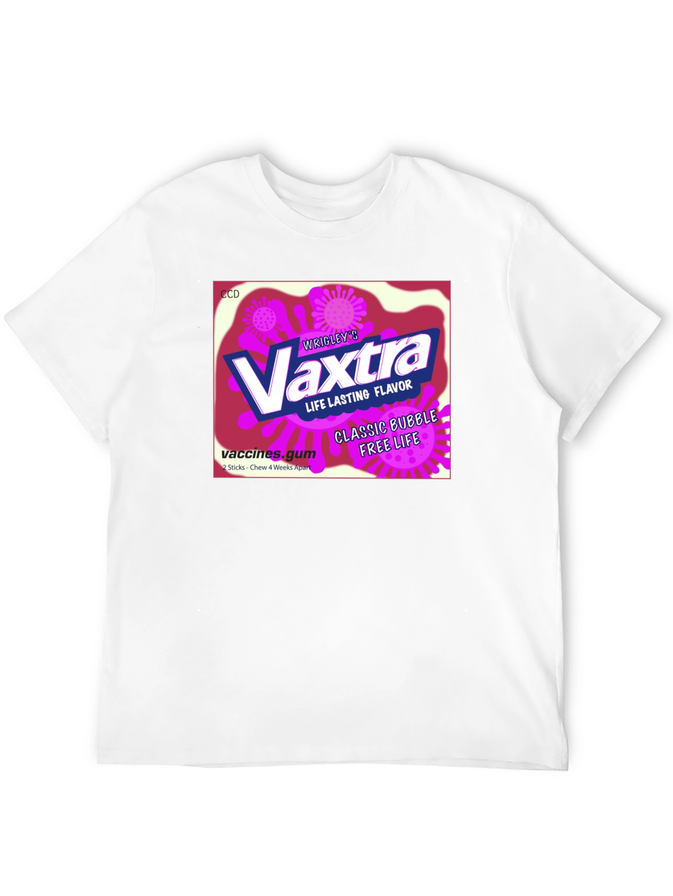 Vaxtra Gum T-Shirt - Funny Vaccine Design
