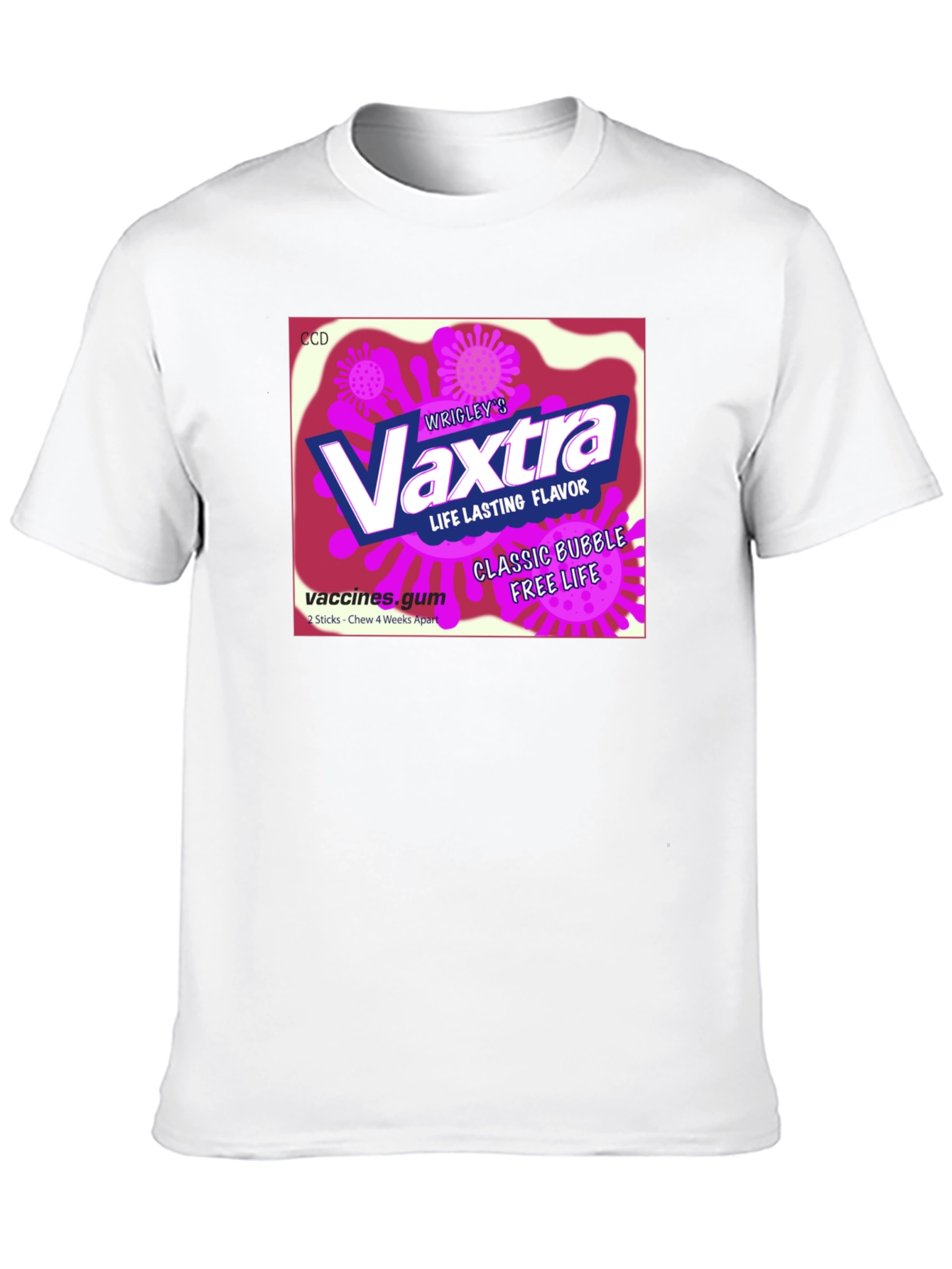 Vaxtra Gum T-Shirt - Funny Vaccine Design