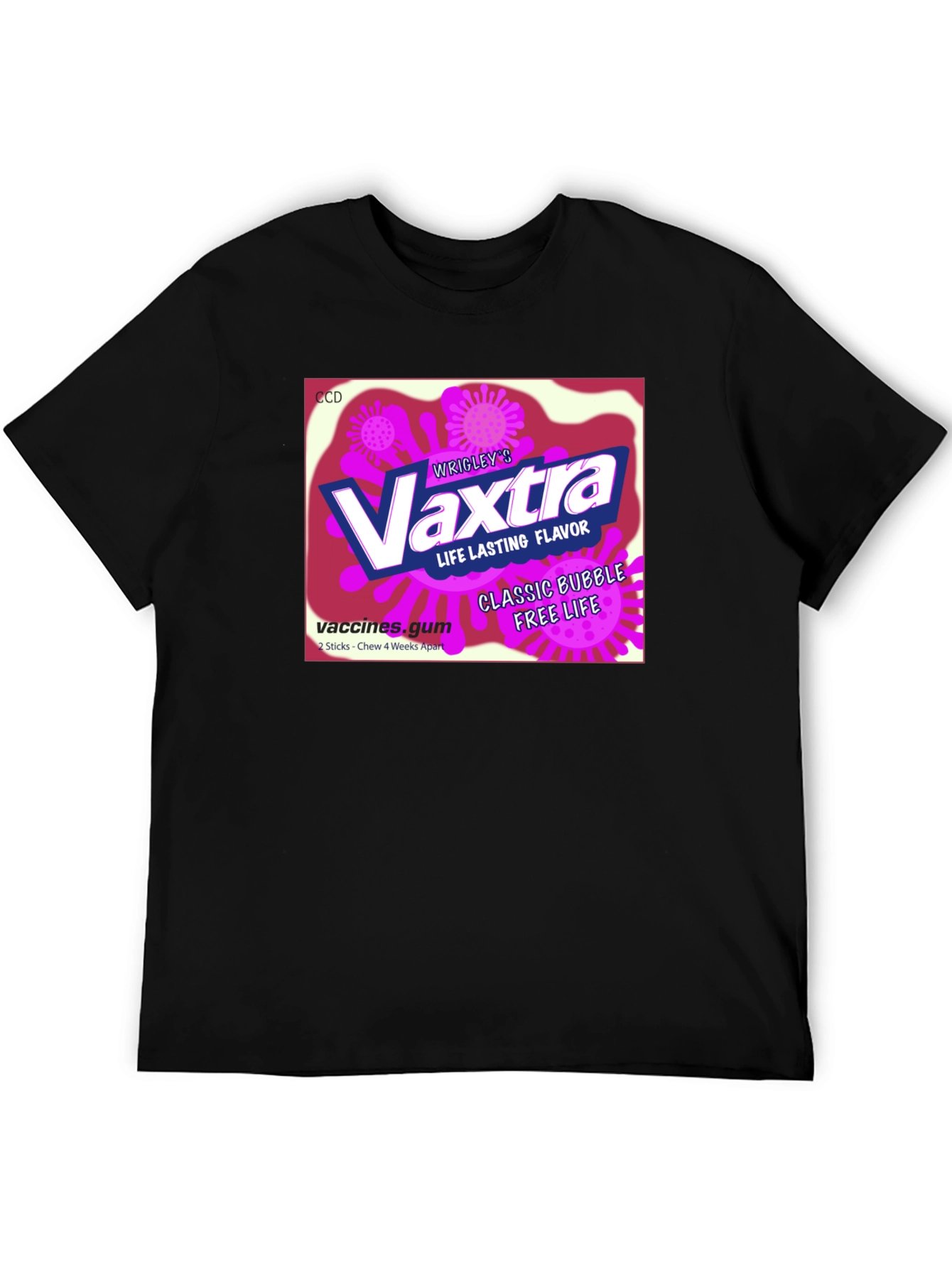 Vaxtra Gum T-Shirt - Funny Vaccine Design