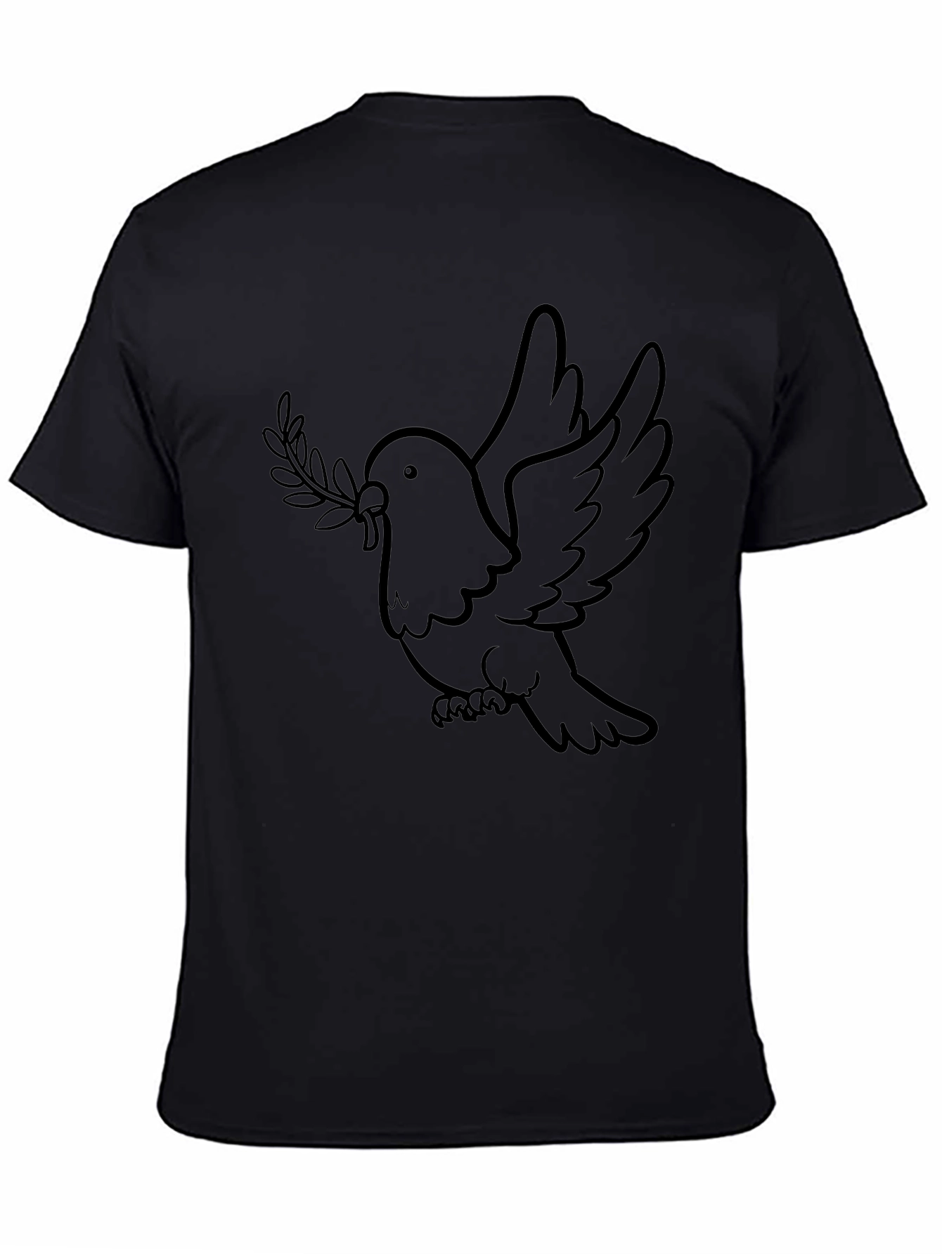 Peace Dove Graphic Tee - Black T-Shirt