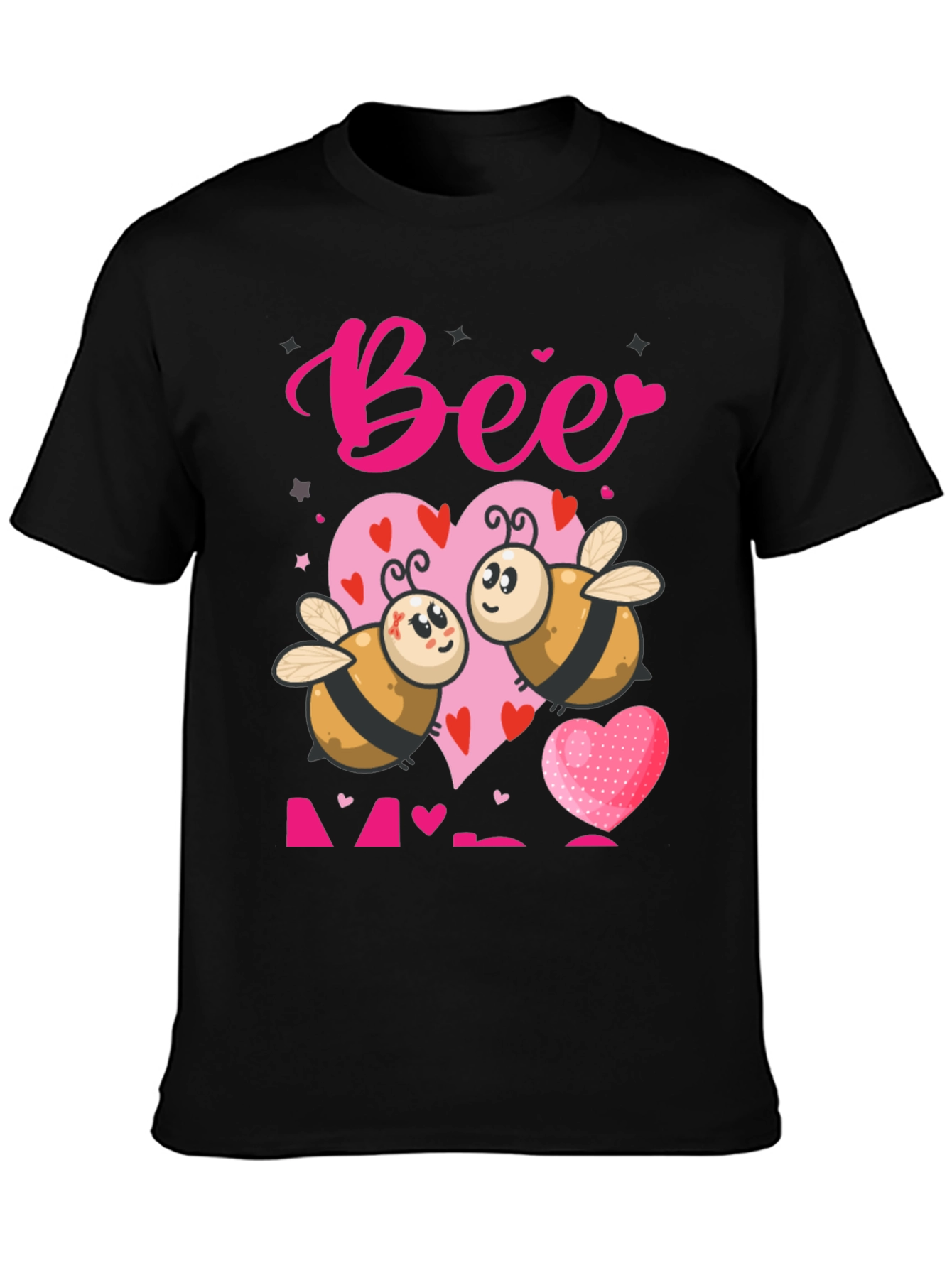 Bee Mine Valentines T-Shirt - Cute Cartoon Bees