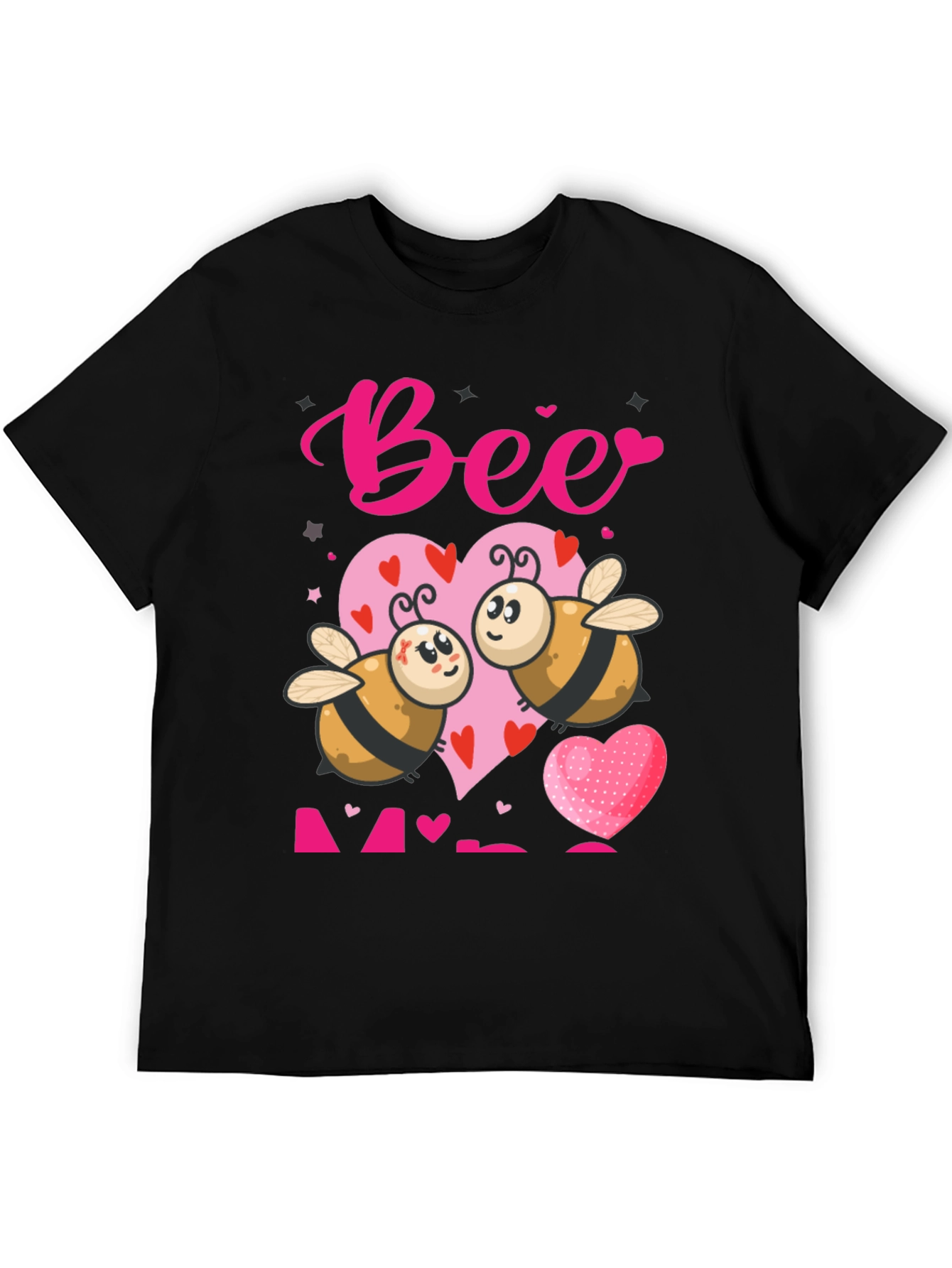 Bee Mine Valentines T-Shirt - Cute Cartoon Bees