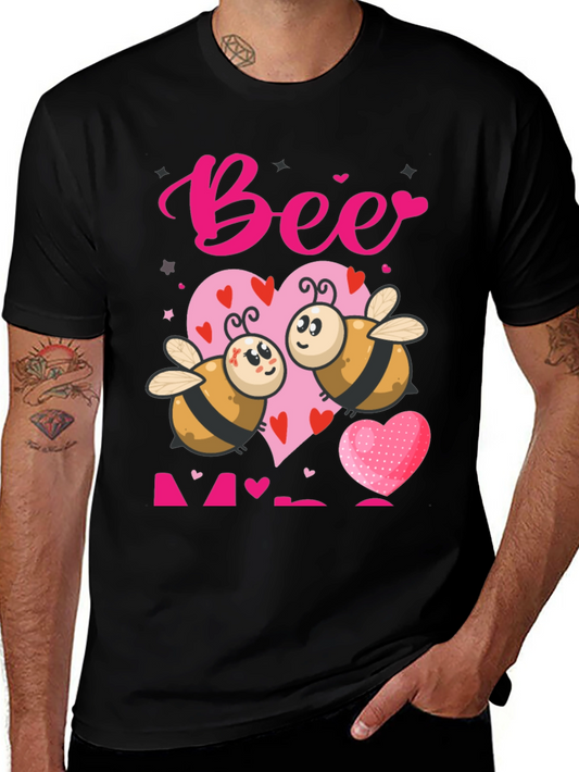 Bee Mine Valentines T-Shirt - Cute Cartoon Bees