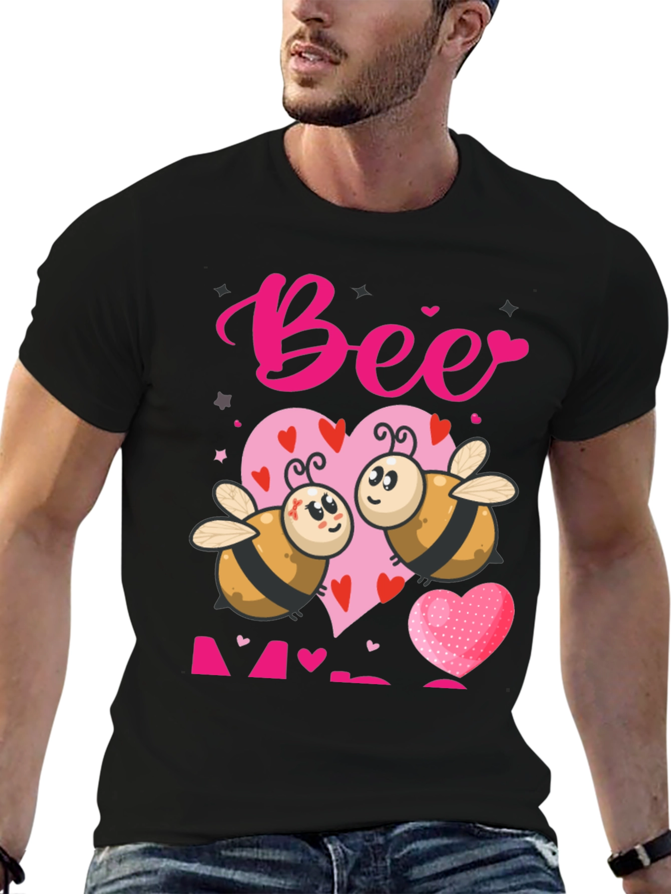Bee Mine Valentines T-Shirt - Cute Cartoon Bees