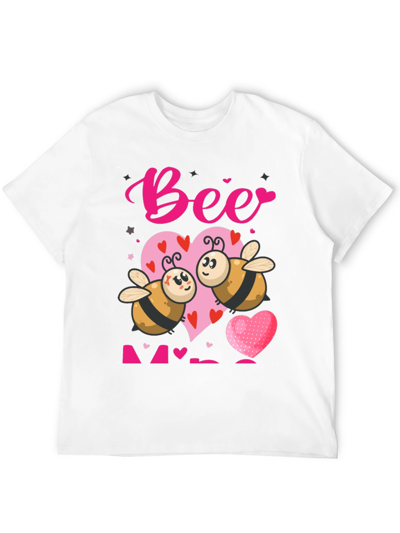 Bee Mine Valentines T-Shirt - Cute Cartoon Bees