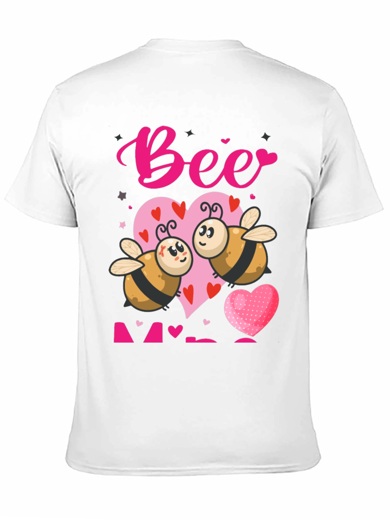 Bee Mine Valentines T-Shirt - Cute Cartoon Bees
