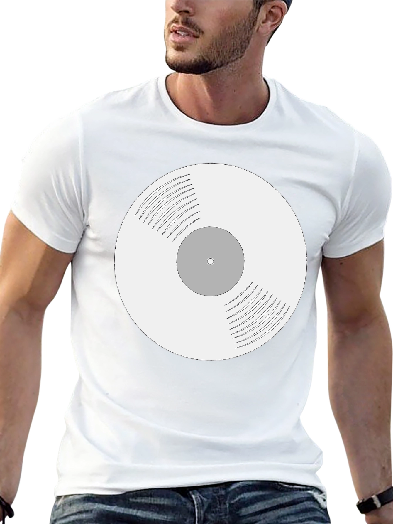 Retro Vinyl Record Graphic T-Shirt