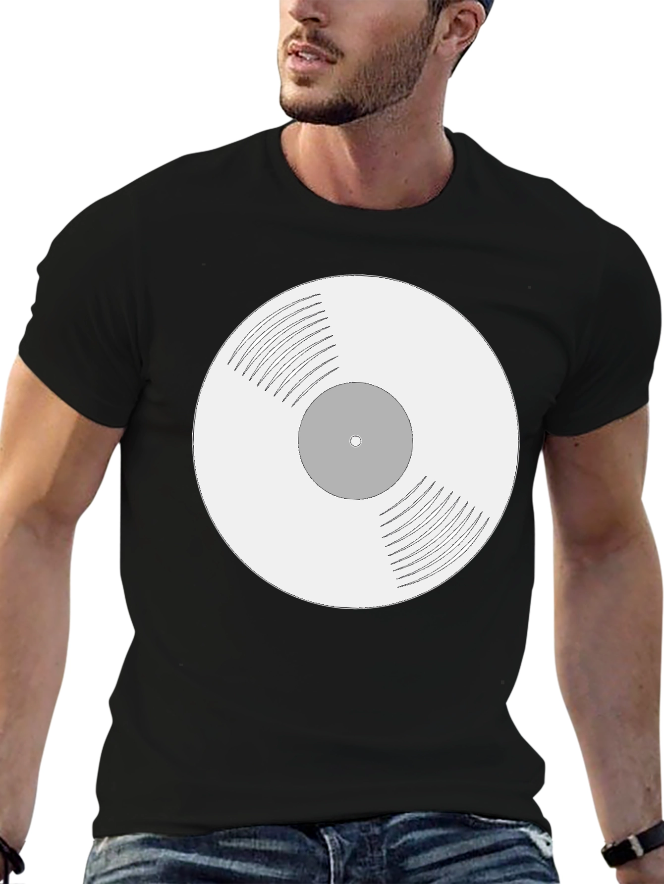 Retro Vinyl Record Graphic T-Shirt