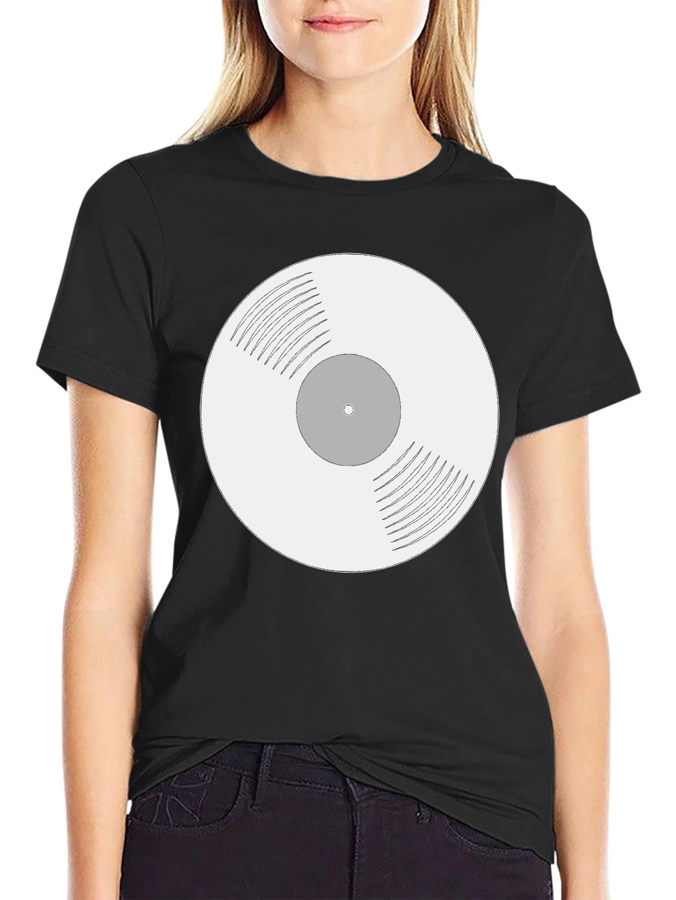 Retro Vinyl Record Graphic T-Shirt