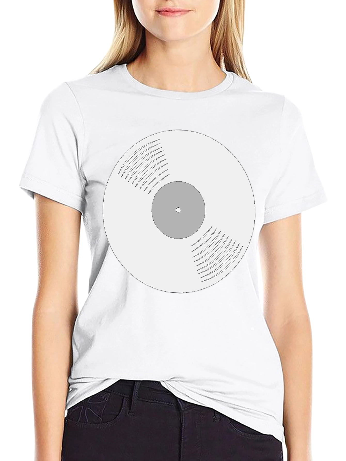 Retro Vinyl Record Graphic T-Shirt