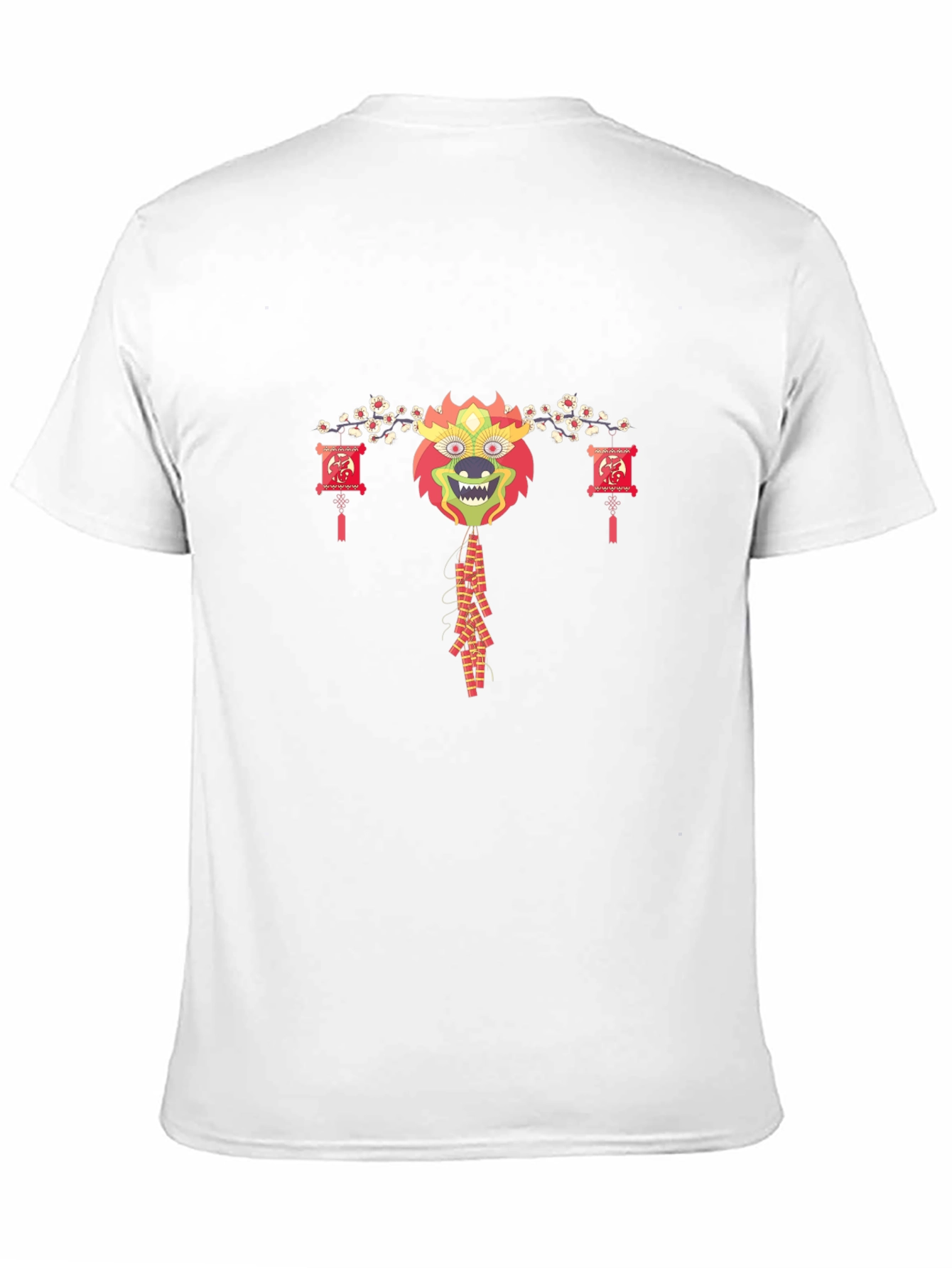 Chinese New Year Dragon Graphic Black T-Shirt