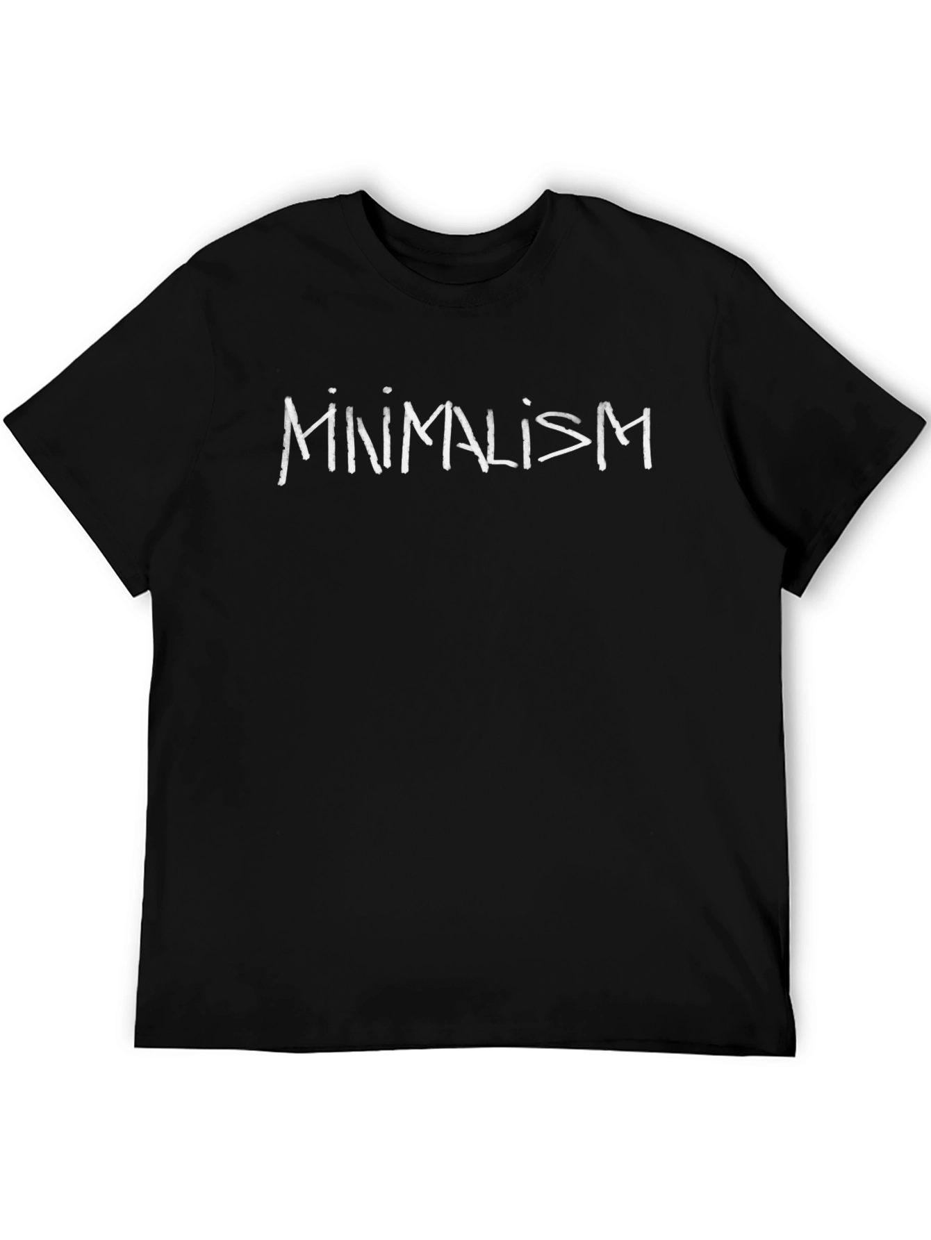 Minimalism Tee - Black Graphic T-Shirt