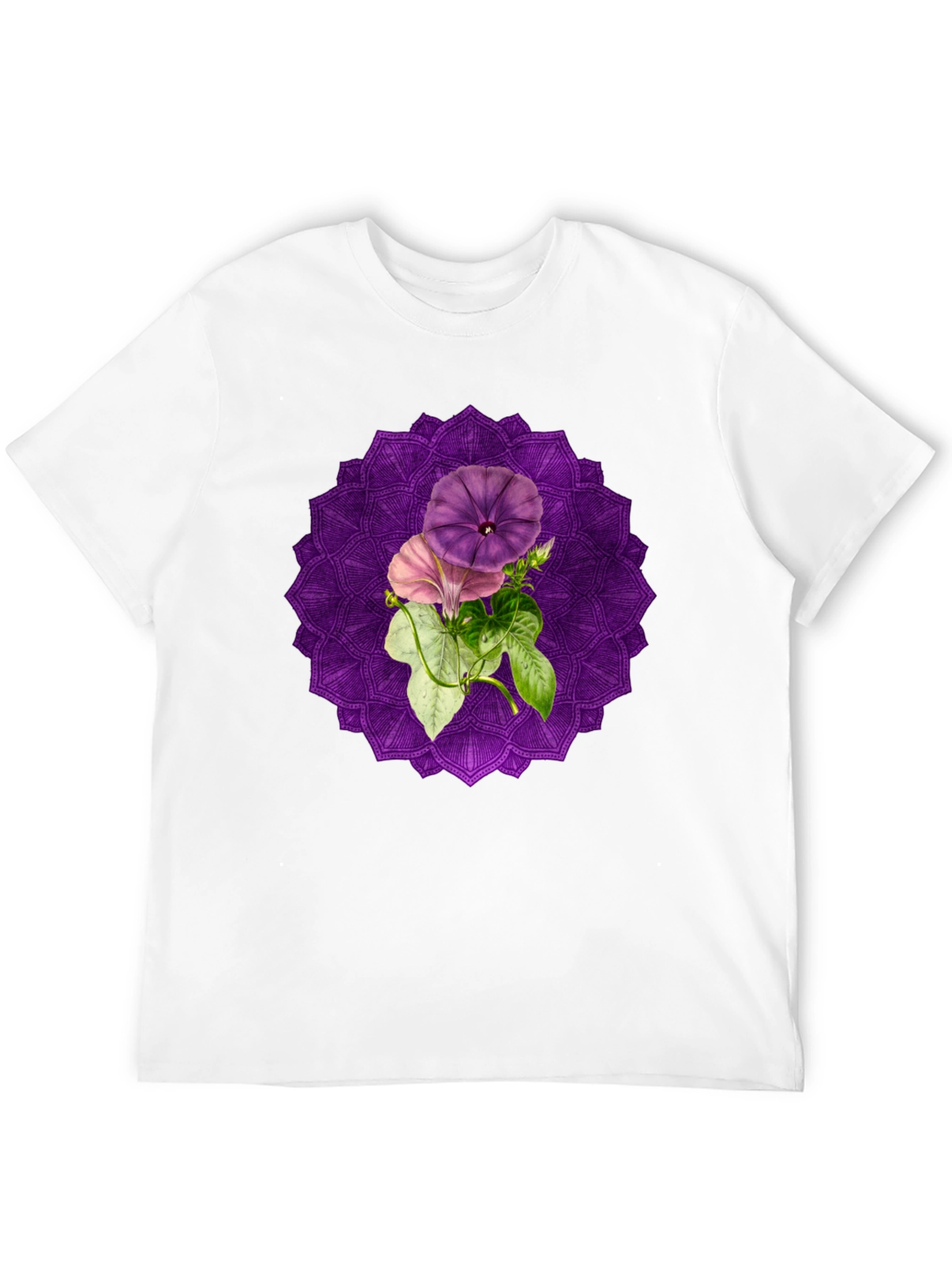 Floral Mandala Graphic Tee - Stylish Comfort