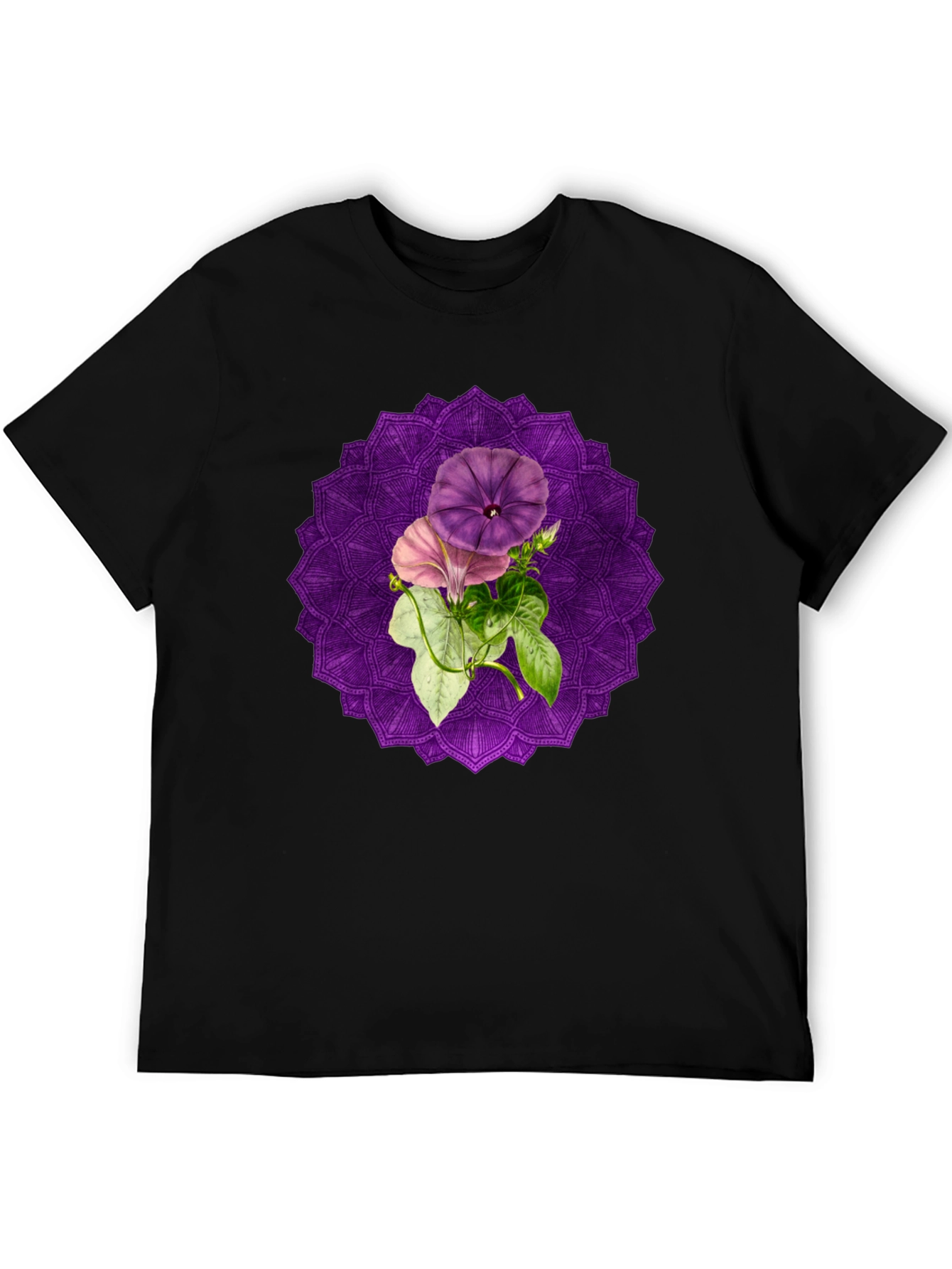 Floral Mandala Graphic Tee - Stylish Comfort