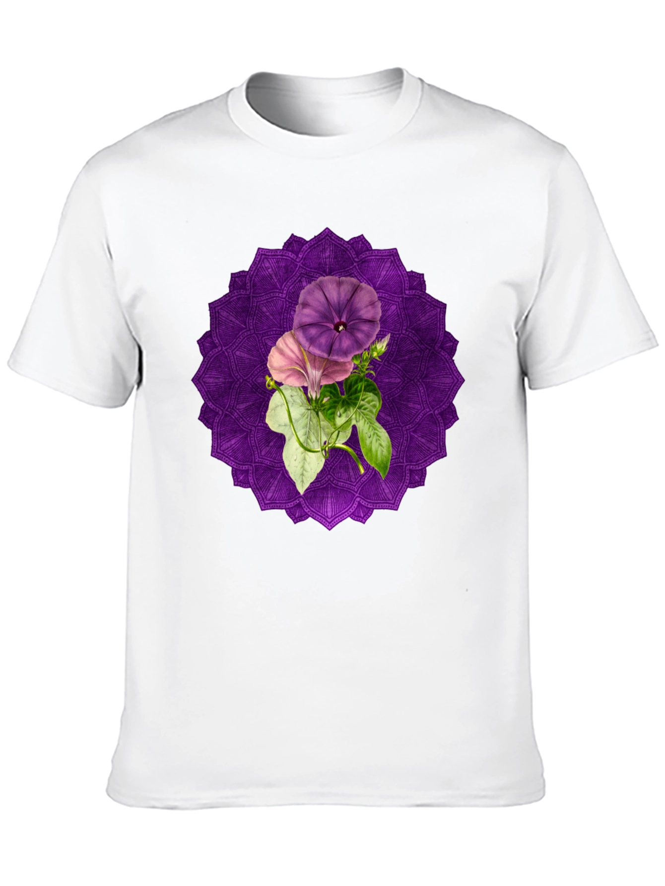 Floral Mandala Graphic Tee - Stylish Comfort