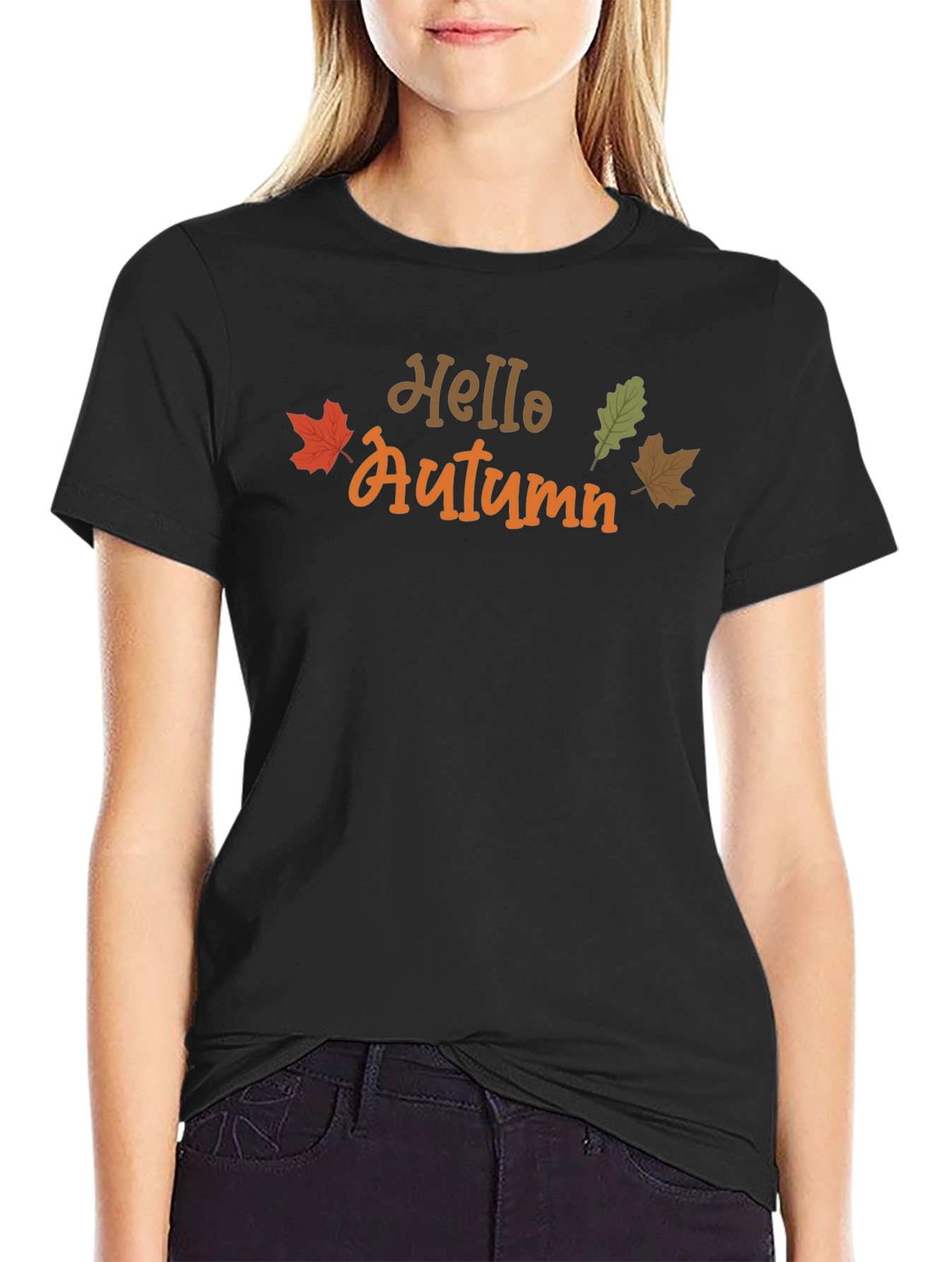 Hello Autumn Graphic Tee - Seasonal Comfort
