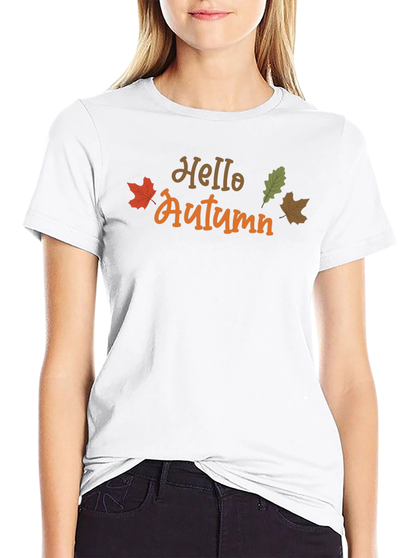 Hello Autumn Graphic Tee - Seasonal Comfort