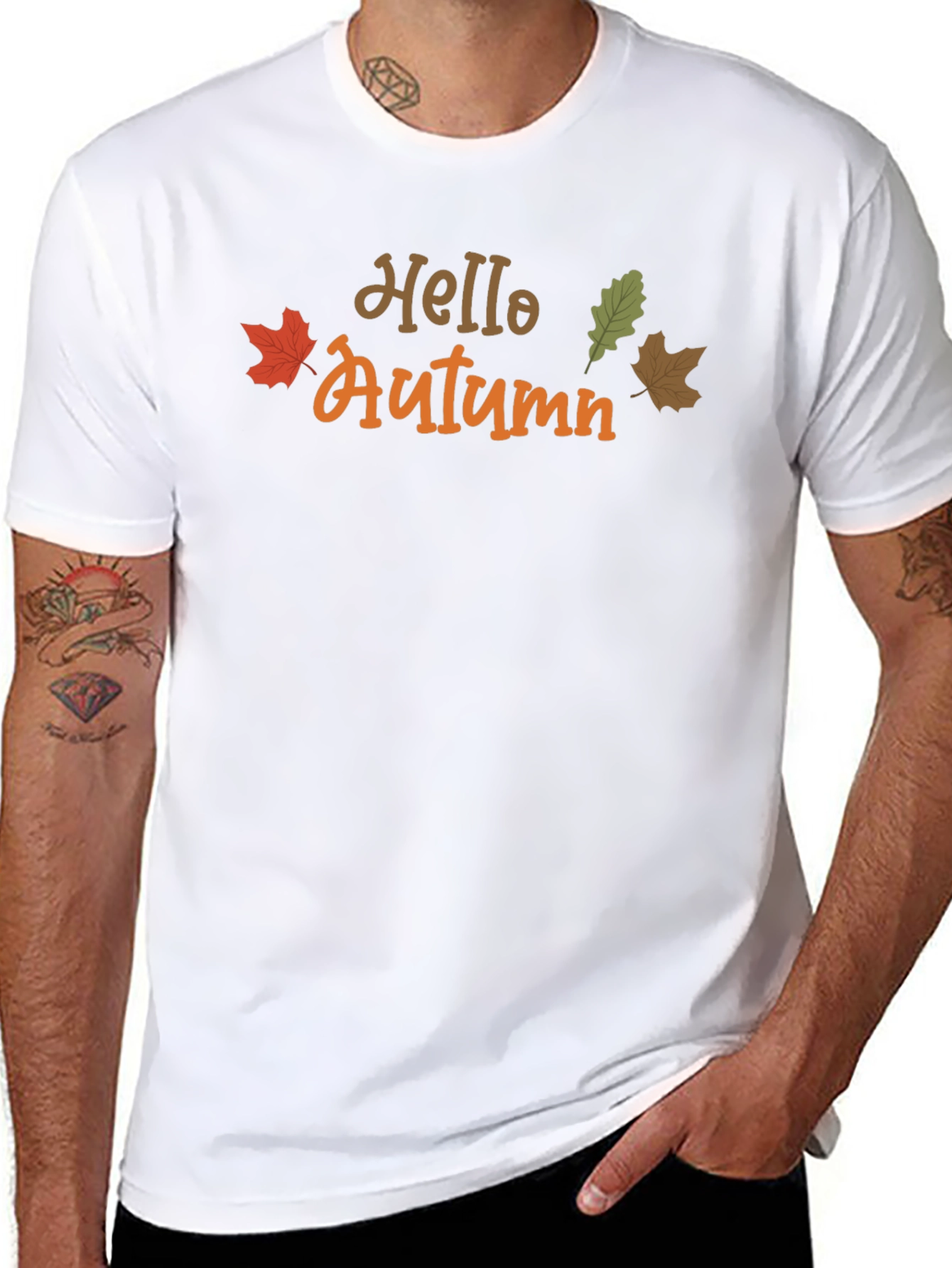 Hello Autumn Graphic Tee - Seasonal Comfort