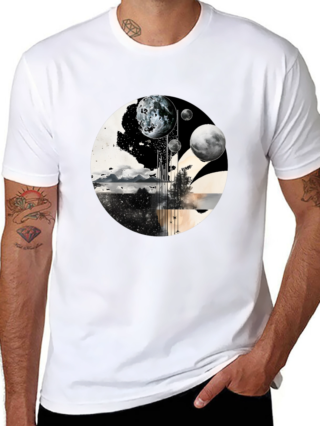Planetary Landscape Graphic Tee