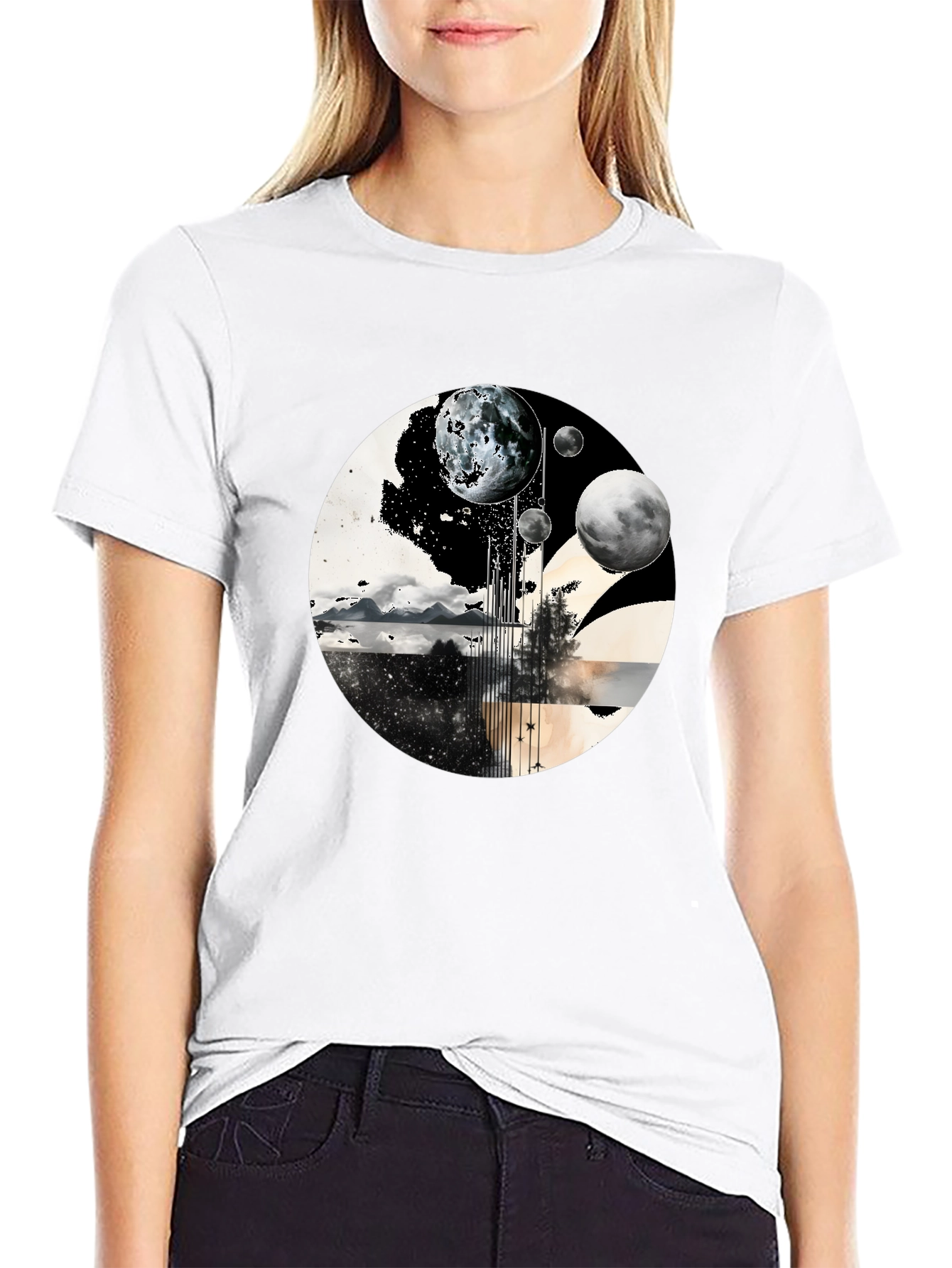 Planetary Landscape Graphic Tee