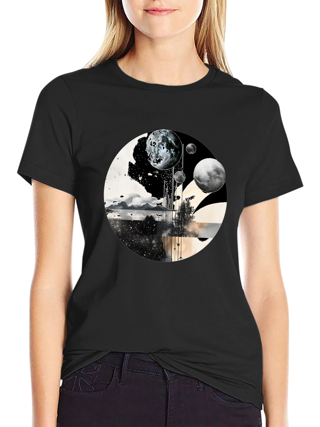 Planetary Landscape Graphic Tee