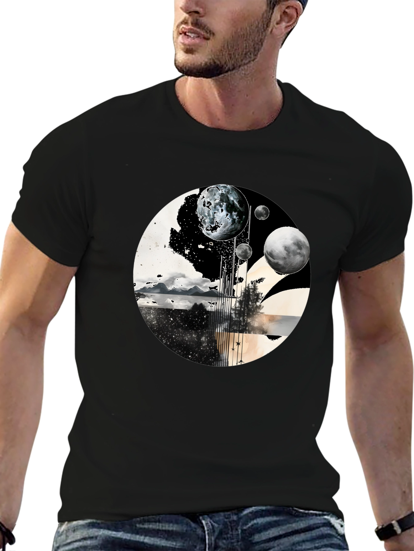 Planetary Landscape Graphic Tee
