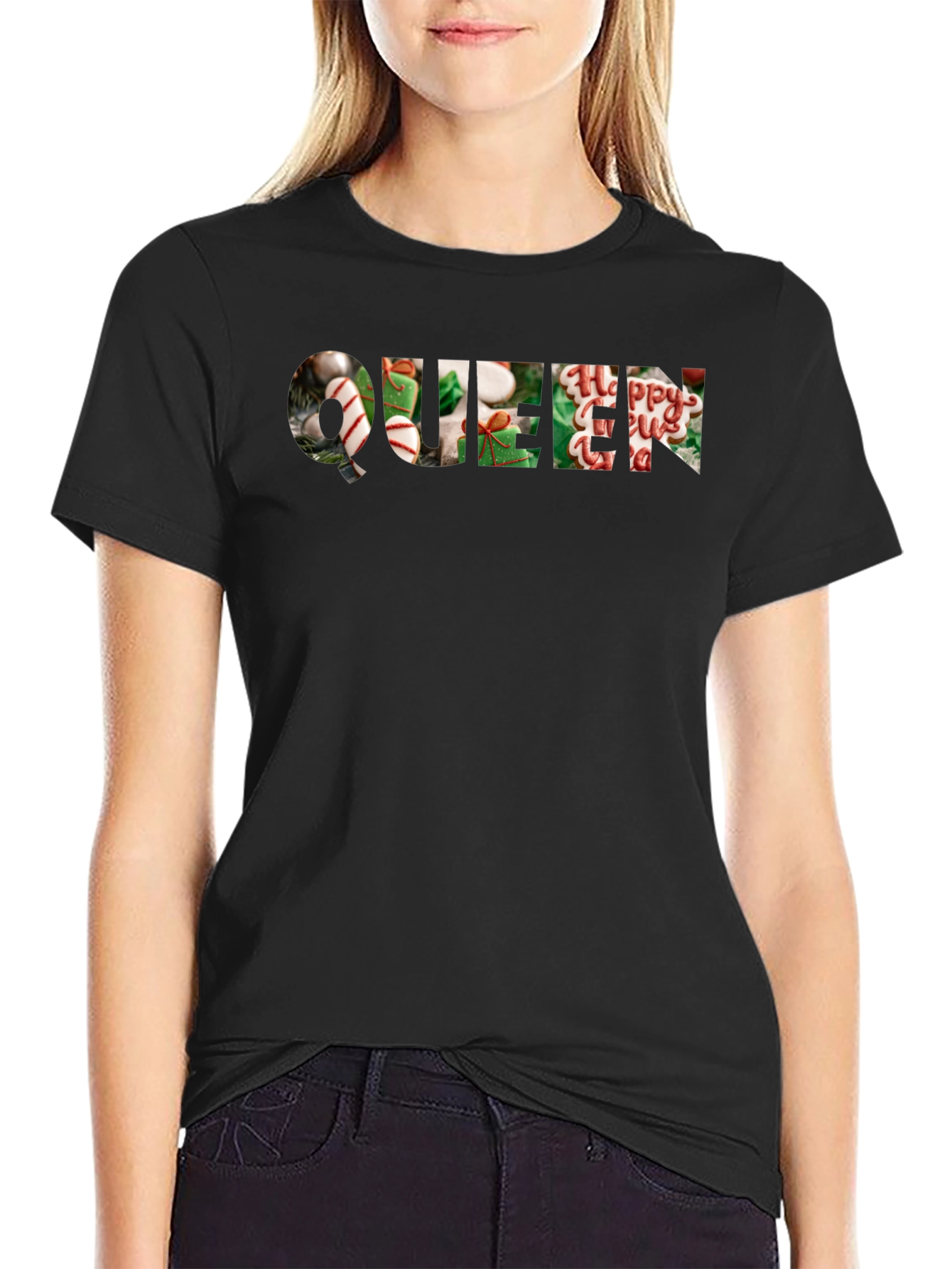 Holiday Queen Tee - Christmas Graphic T-Shirt